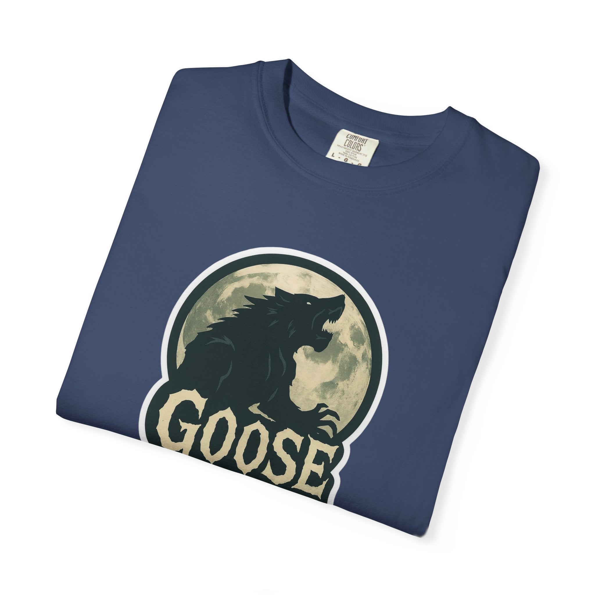 Goose Moon T-Shirt — Vintage Werewolf Silhouette Graphic Tee