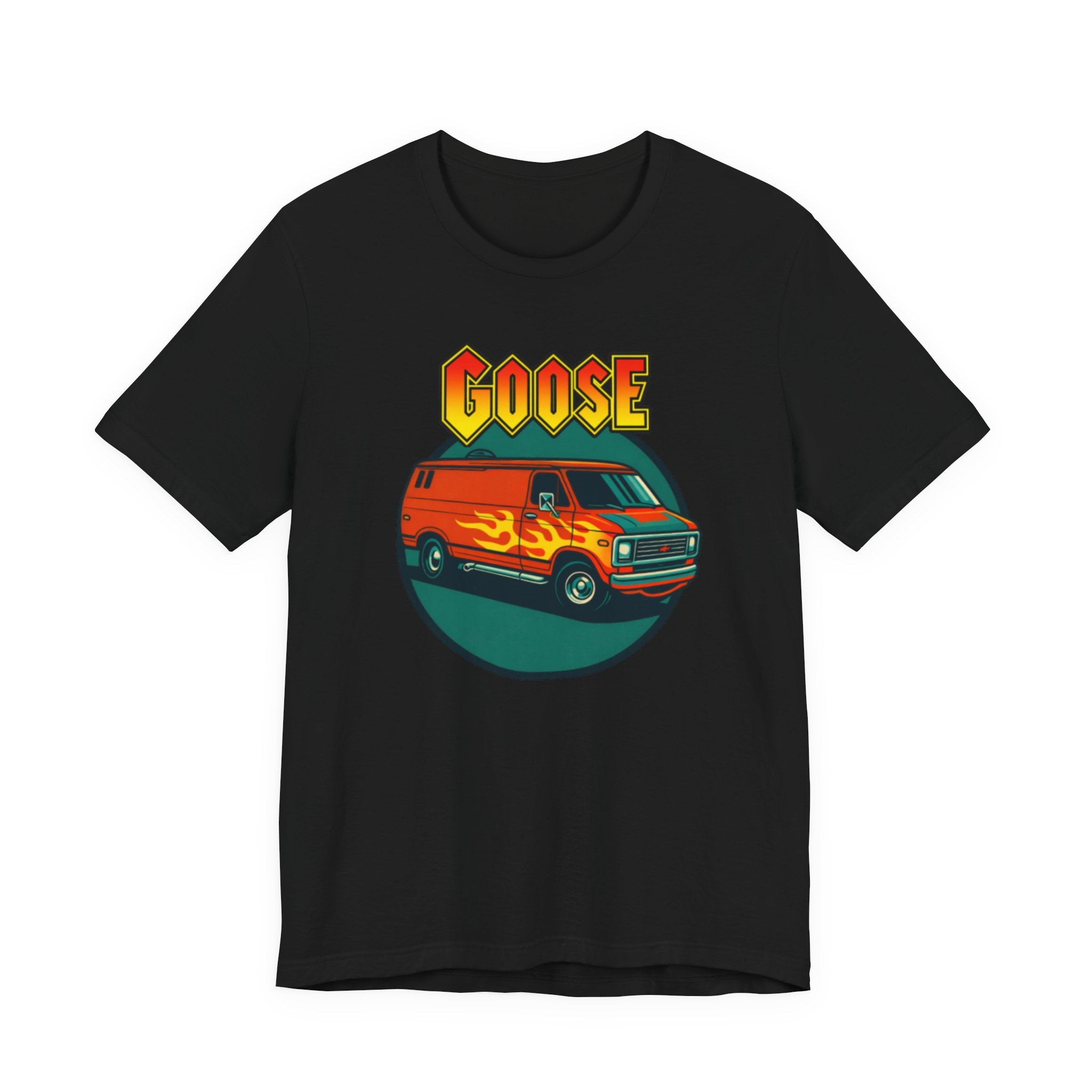 Goose Flame Van T‑Shirt — Retro Hot Rod Graphic Tee