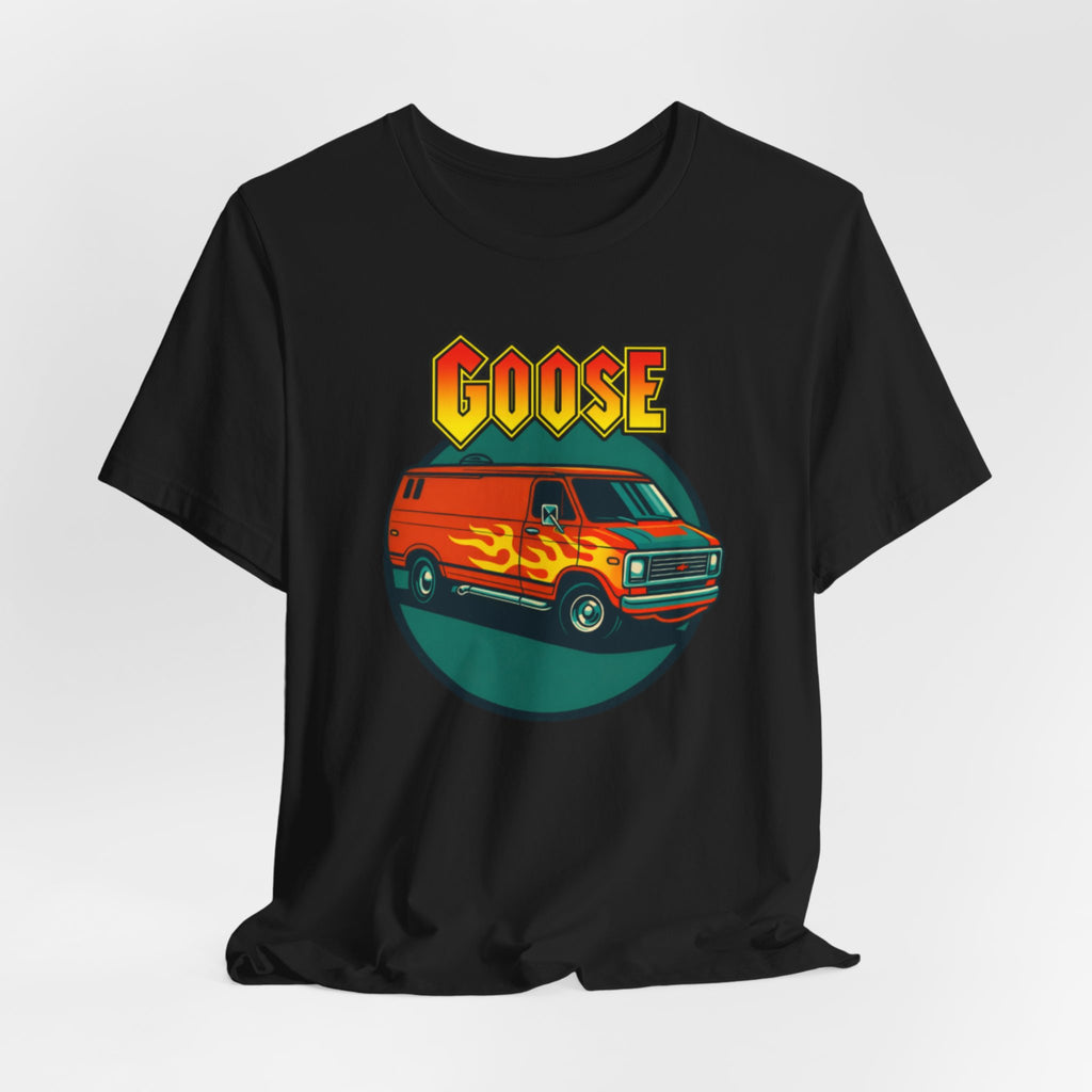 Goose Flame Van T‑Shirt — Retro Hot Rod Graphic Tee
