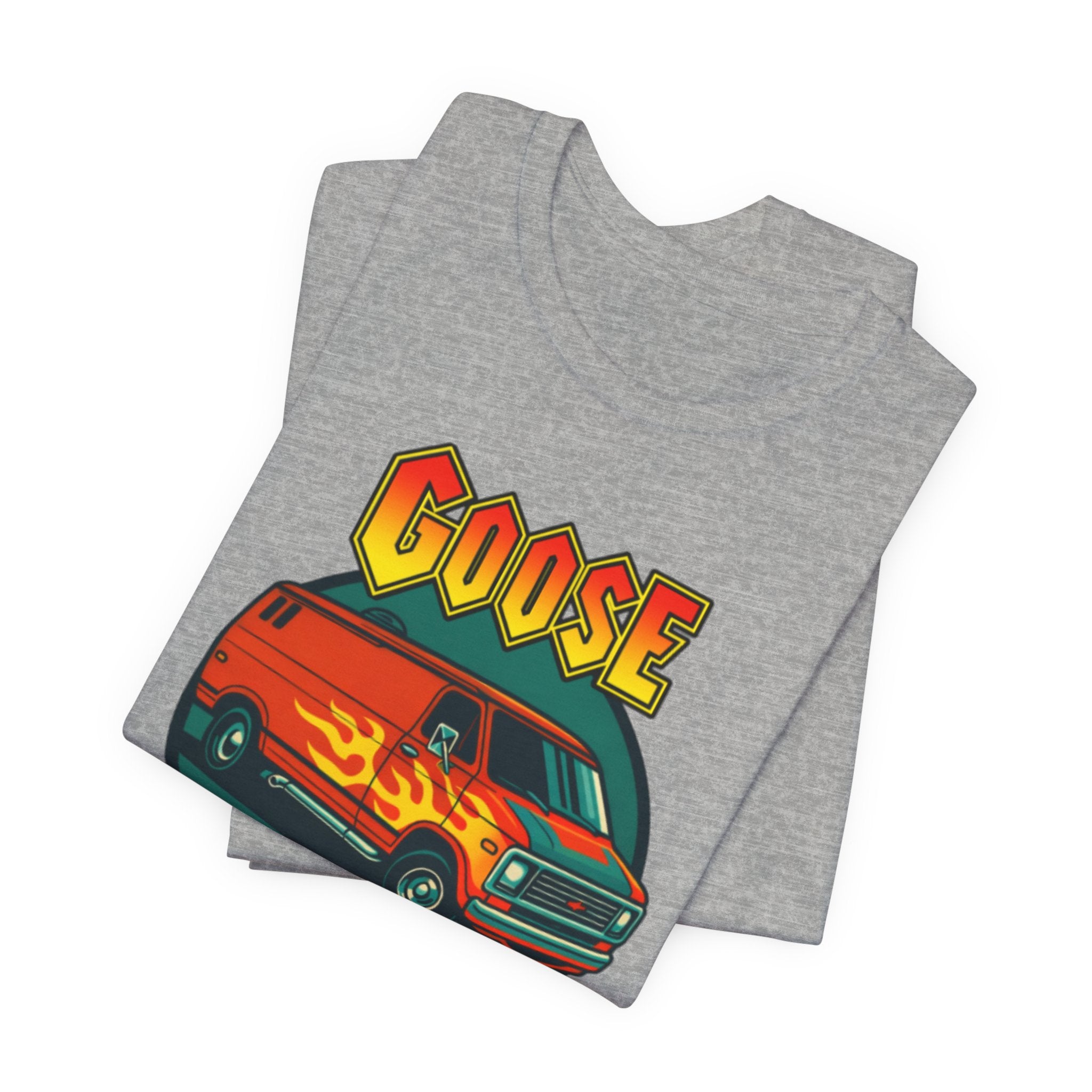 Goose Flame Van T‑Shirt — Retro Hot Rod Graphic Tee
