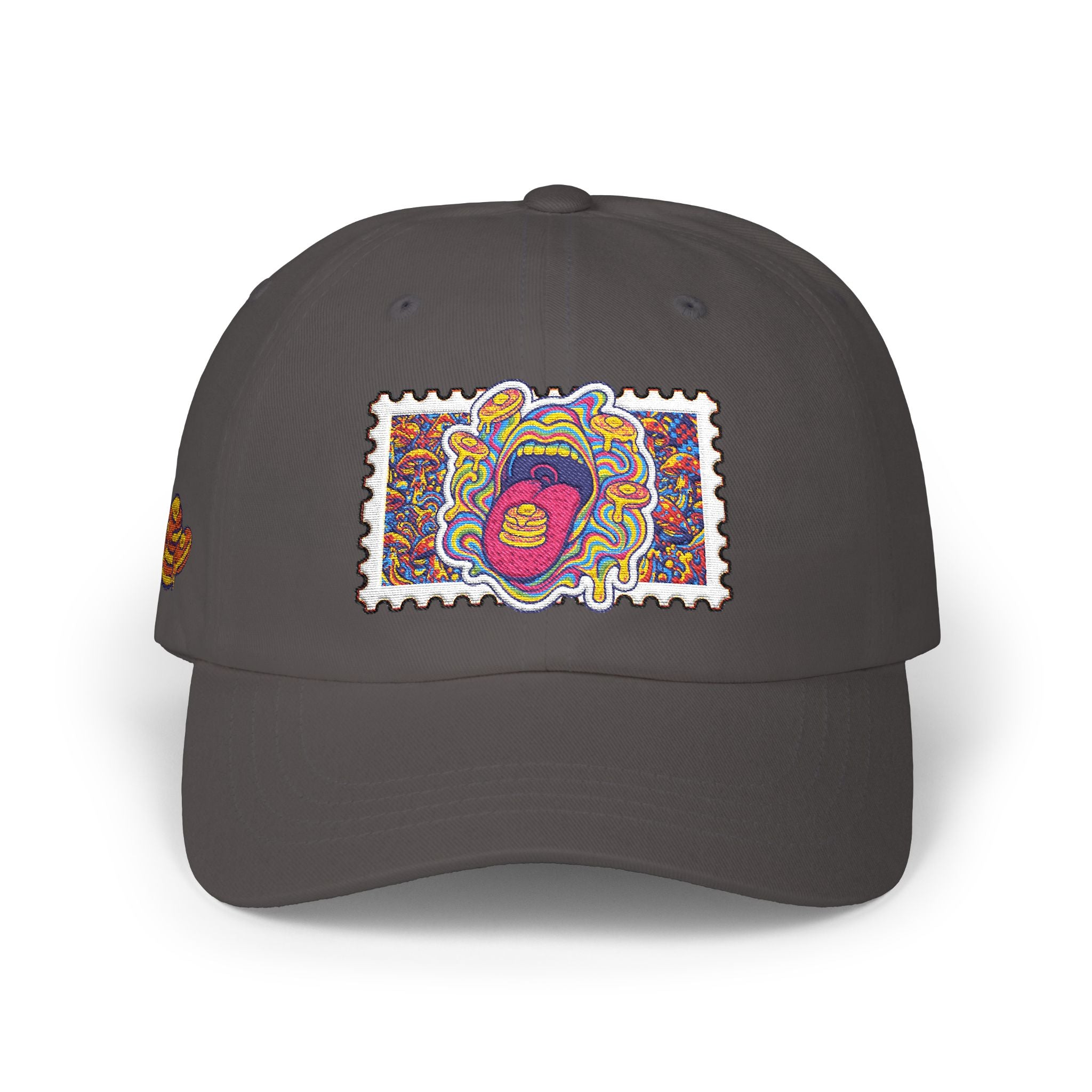 Embroidered Psychedelic Stamp Dad Cap