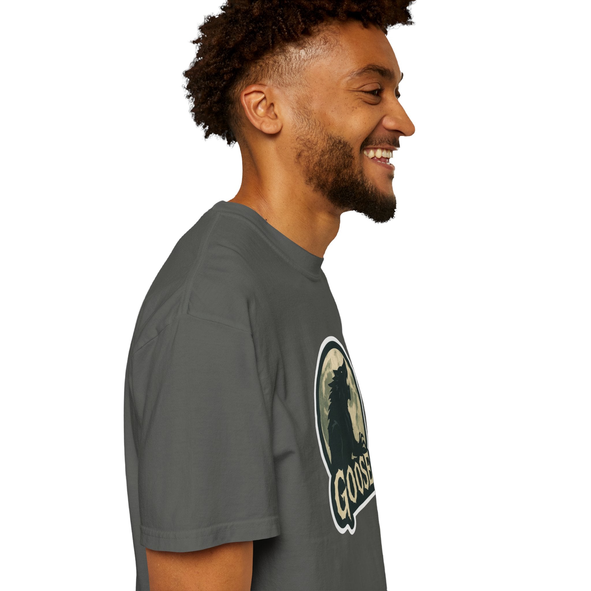 Goose Moon T-Shirt — Vintage Werewolf Silhouette Graphic Tee