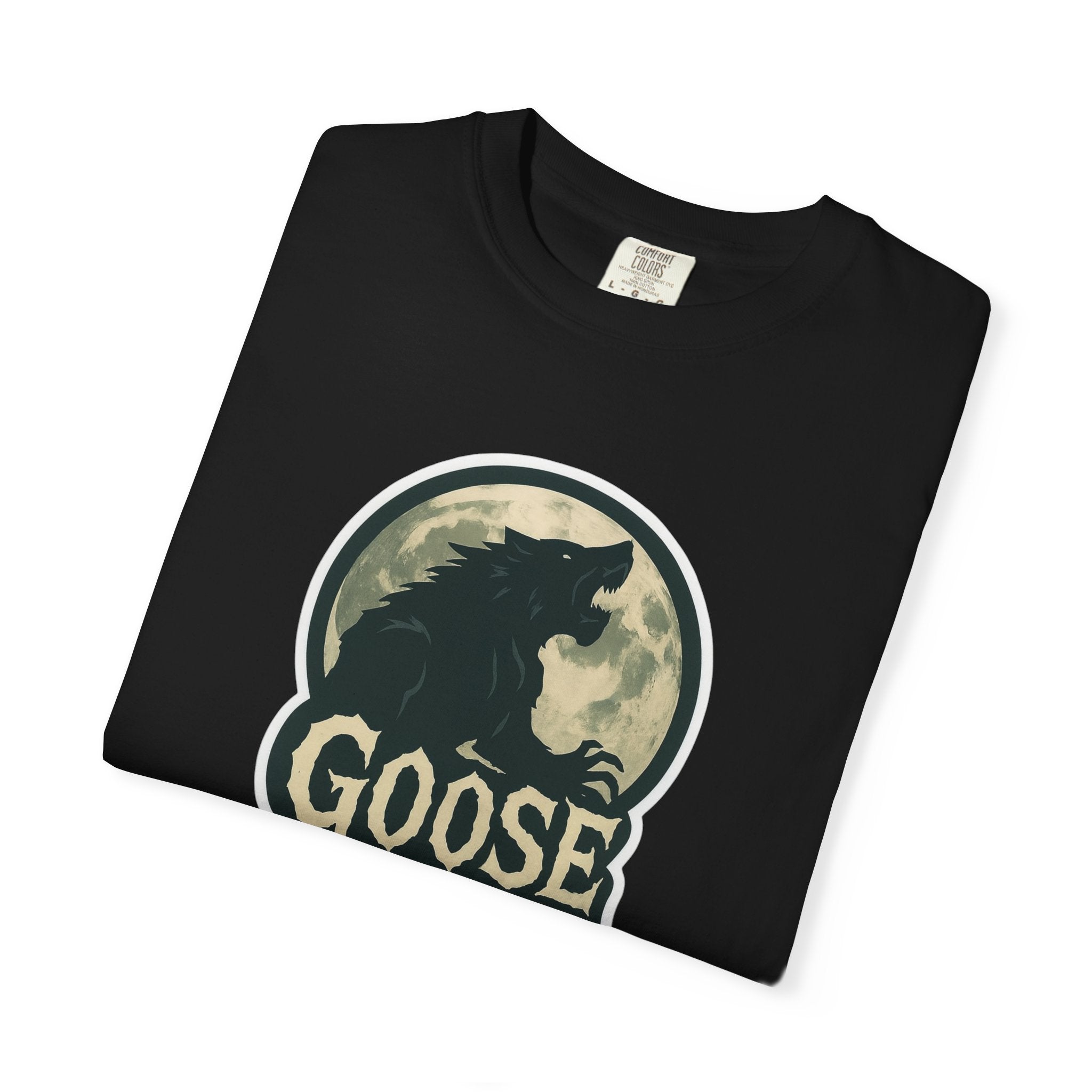 Goose Moon T-Shirt — Vintage Werewolf Silhouette Graphic Tee