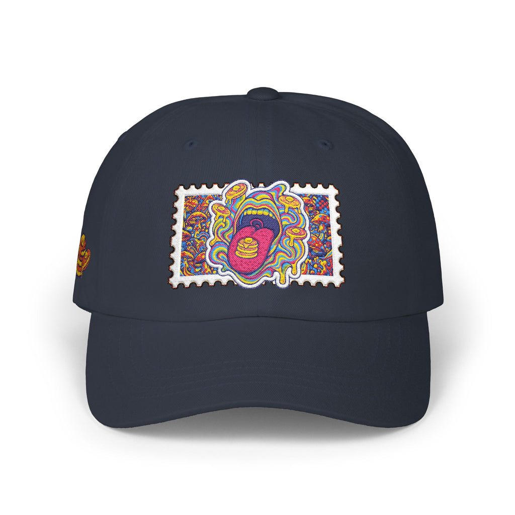Embroidered Psychedelic Stamp Dad Cap