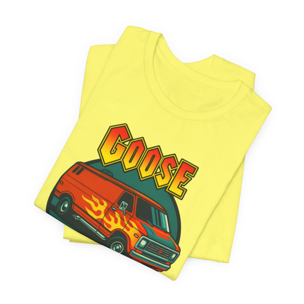 Goose Flame Van T‑Shirt — Retro Hot Rod Graphic Tee