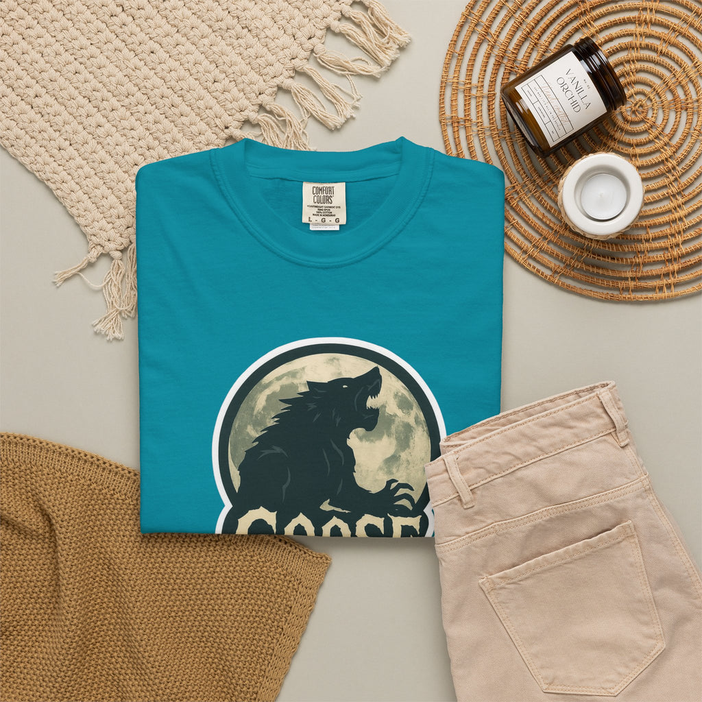 Goose Moon T-Shirt — Vintage Werewolf Silhouette Graphic Tee