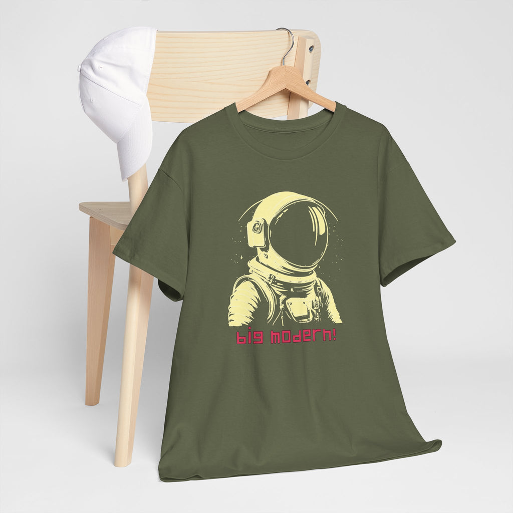Retro Astronaut T‑Shirt - "big modern!" Graphic Tee, Vaporwave Space Design