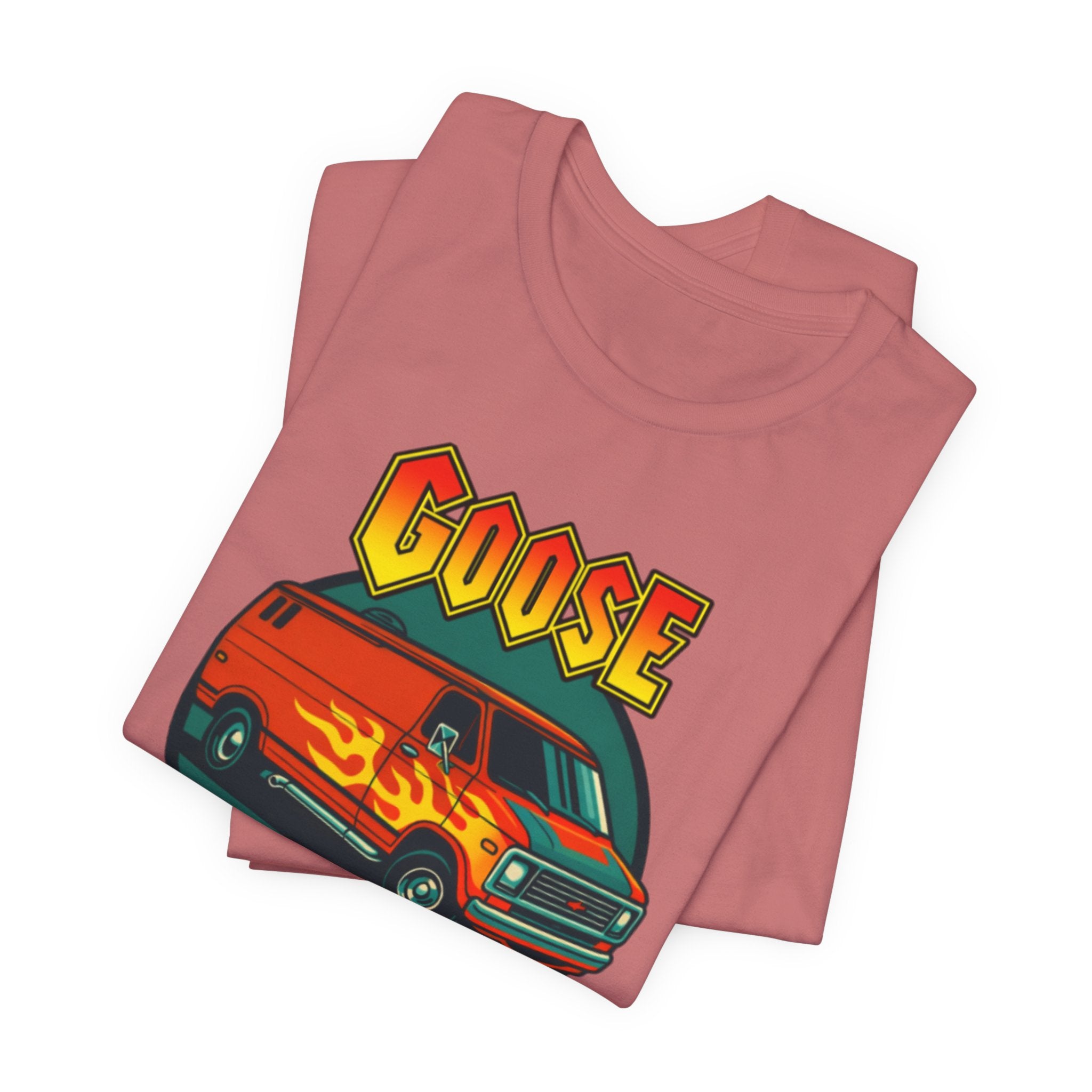 Goose Flame Van T‑Shirt — Retro Hot Rod Graphic Tee