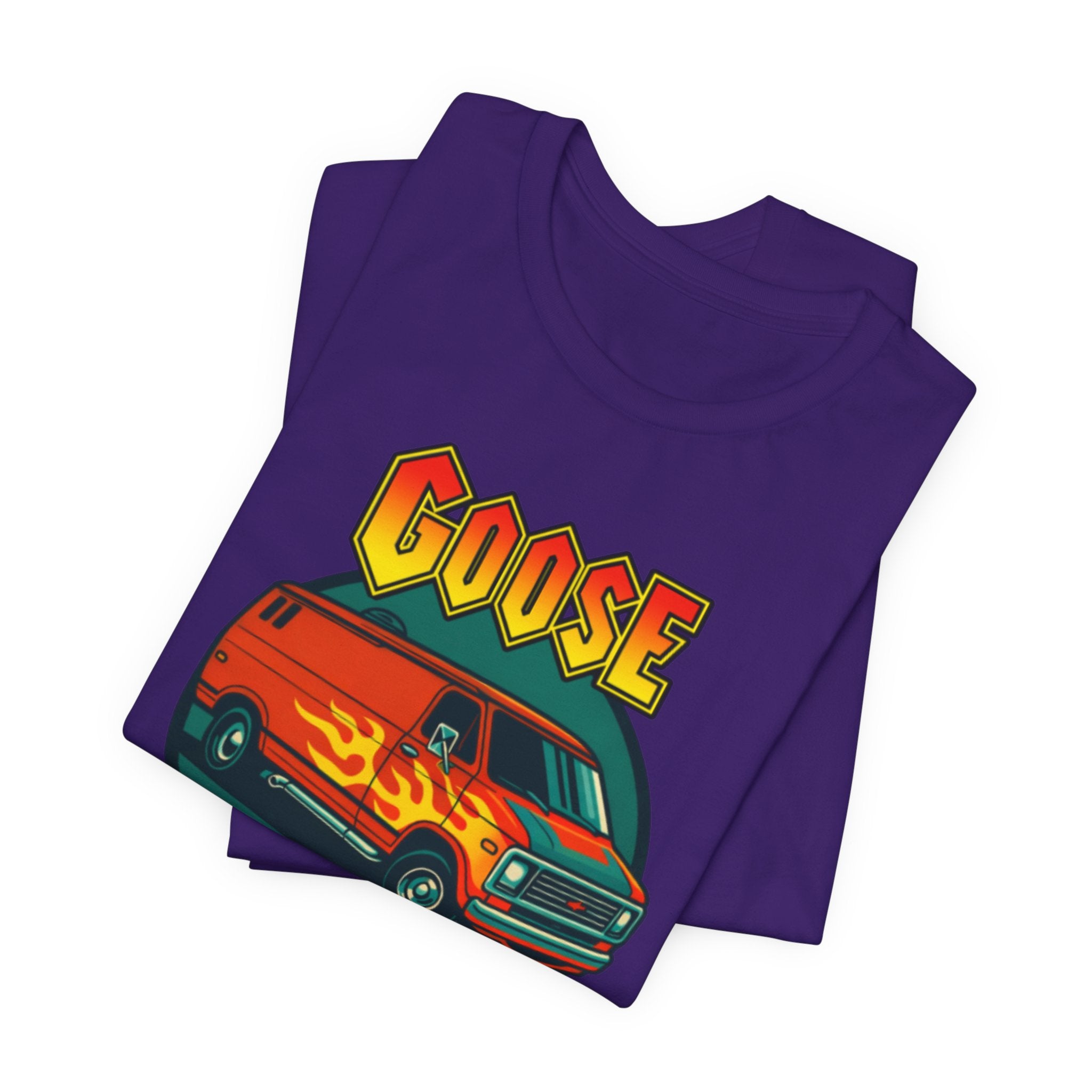 Goose Flame Van T‑Shirt — Retro Hot Rod Graphic Tee