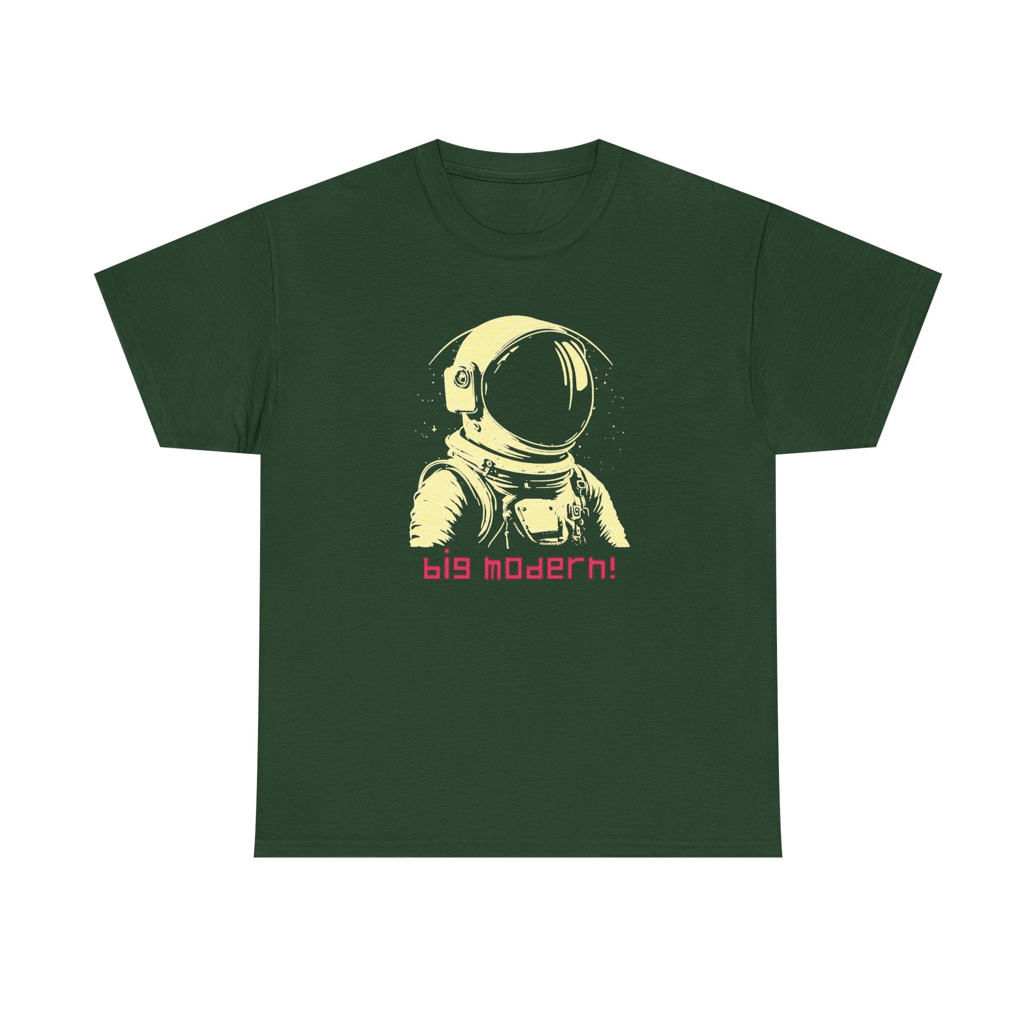 Retro Astronaut T‑Shirt - "big modern!" Graphic Tee, Vaporwave Space Design