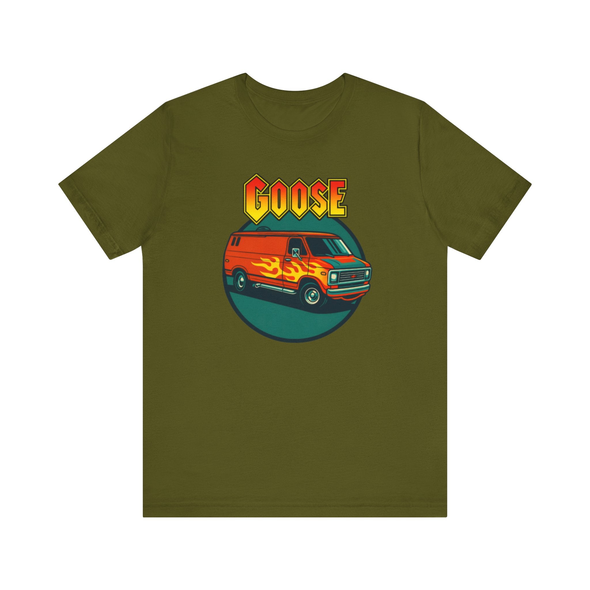 Goose Flame Van T‑Shirt — Retro Hot Rod Graphic Tee