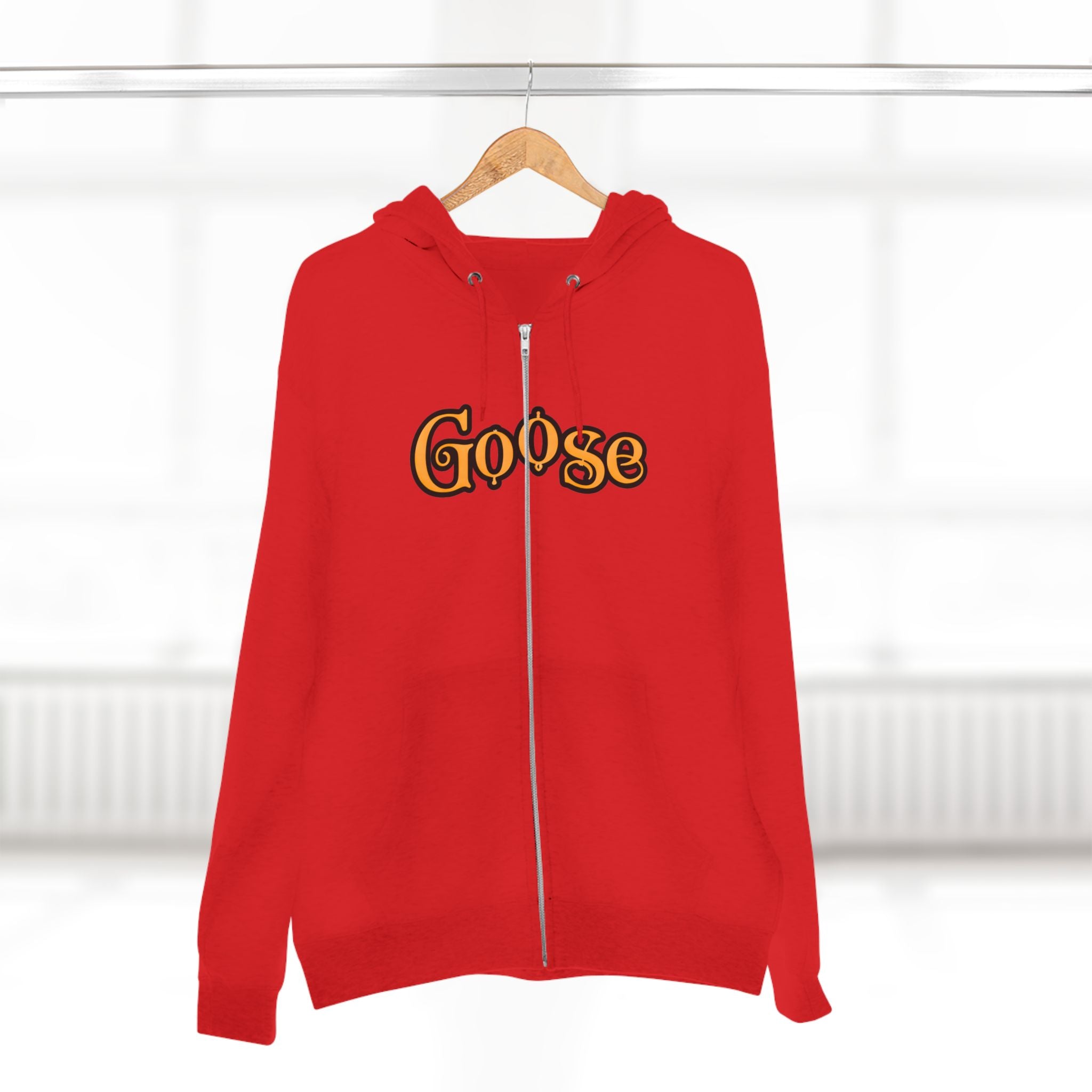 Goose Zip Hoodie — Vintage Psychedelic Band Art Backprint
