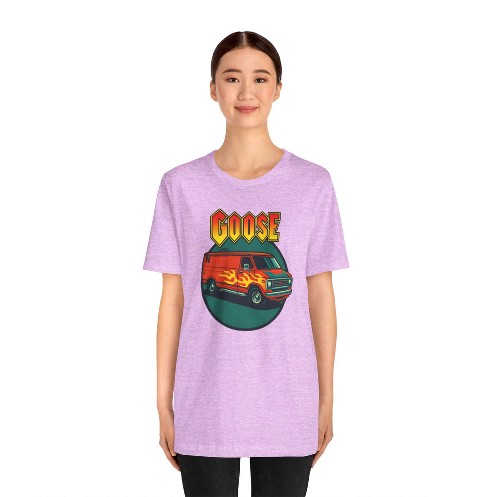 Goose Flame Van T‑Shirt — Retro Hot Rod Graphic Tee