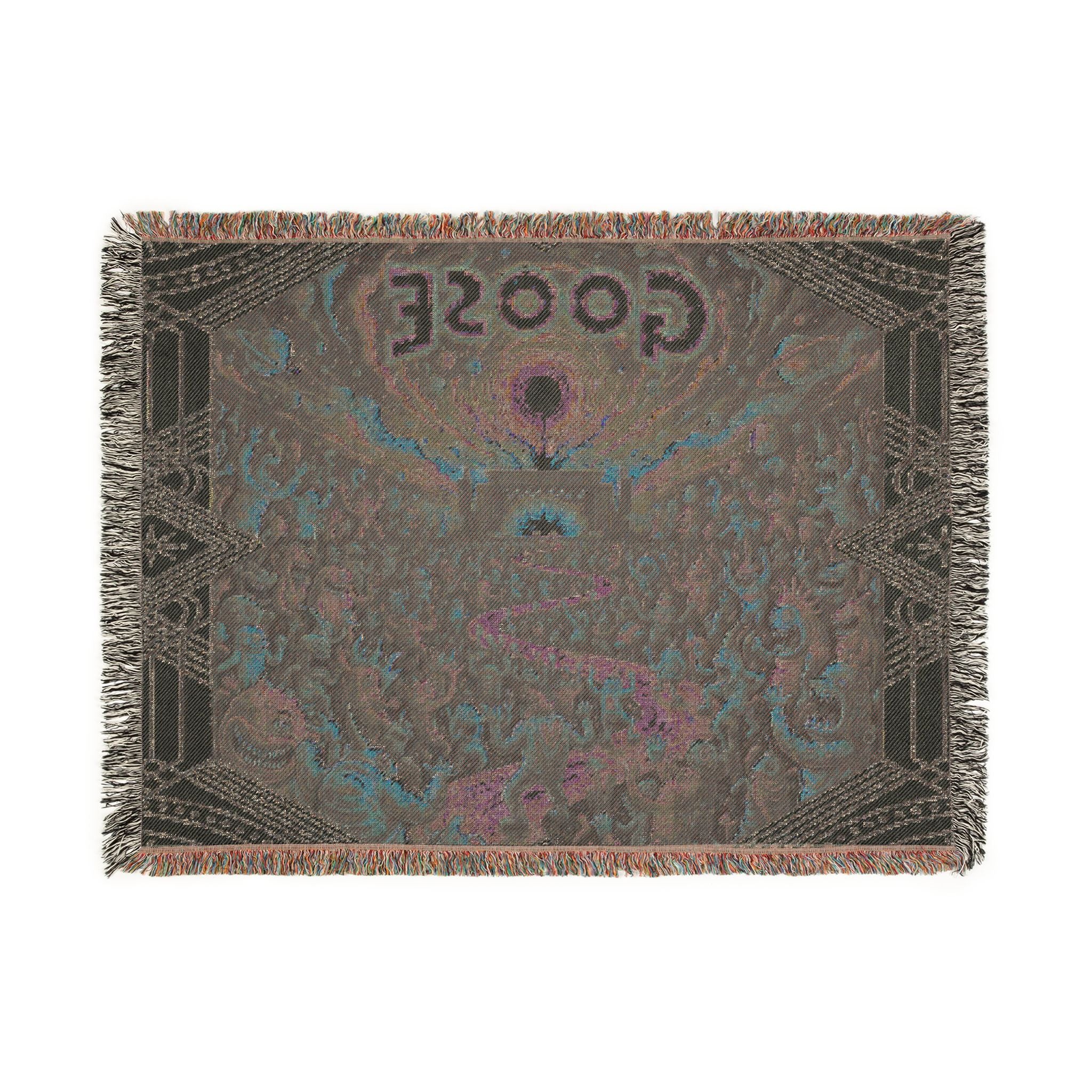 Woven Blanket — 'Goose' Scenic Pixel Art Throw Blanket, Cozy Band-Inspired Home Decor