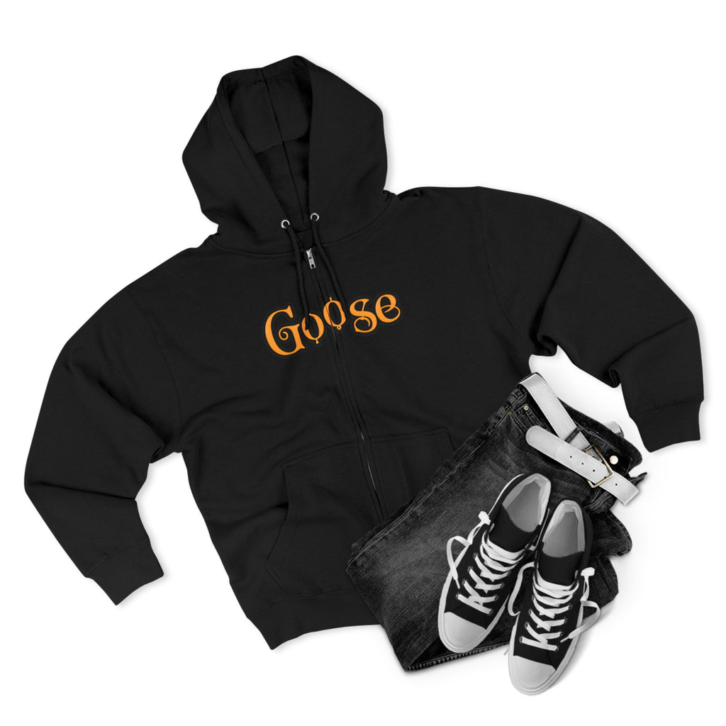 Goose Zip Hoodie — Vintage Psychedelic Band Art Backprint