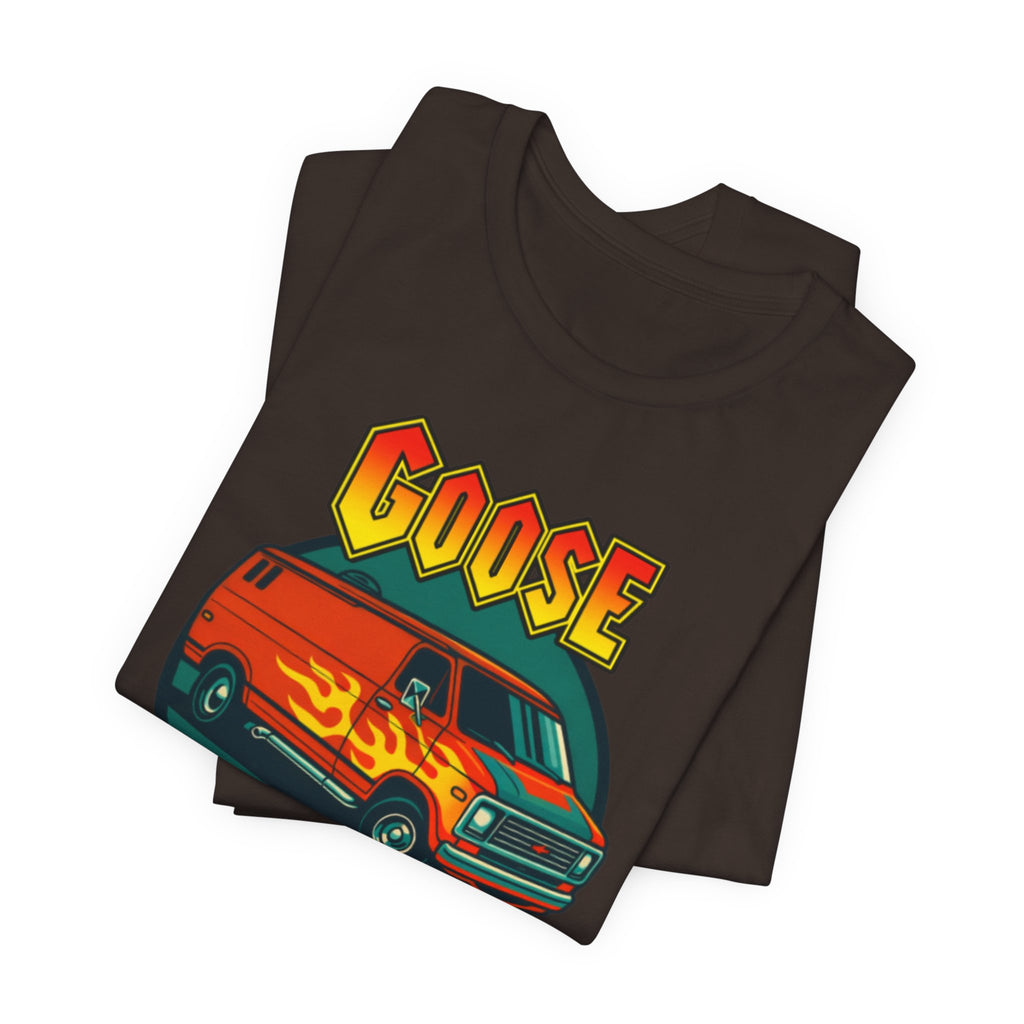 Goose Flame Van T‑Shirt — Retro Hot Rod Graphic Tee
