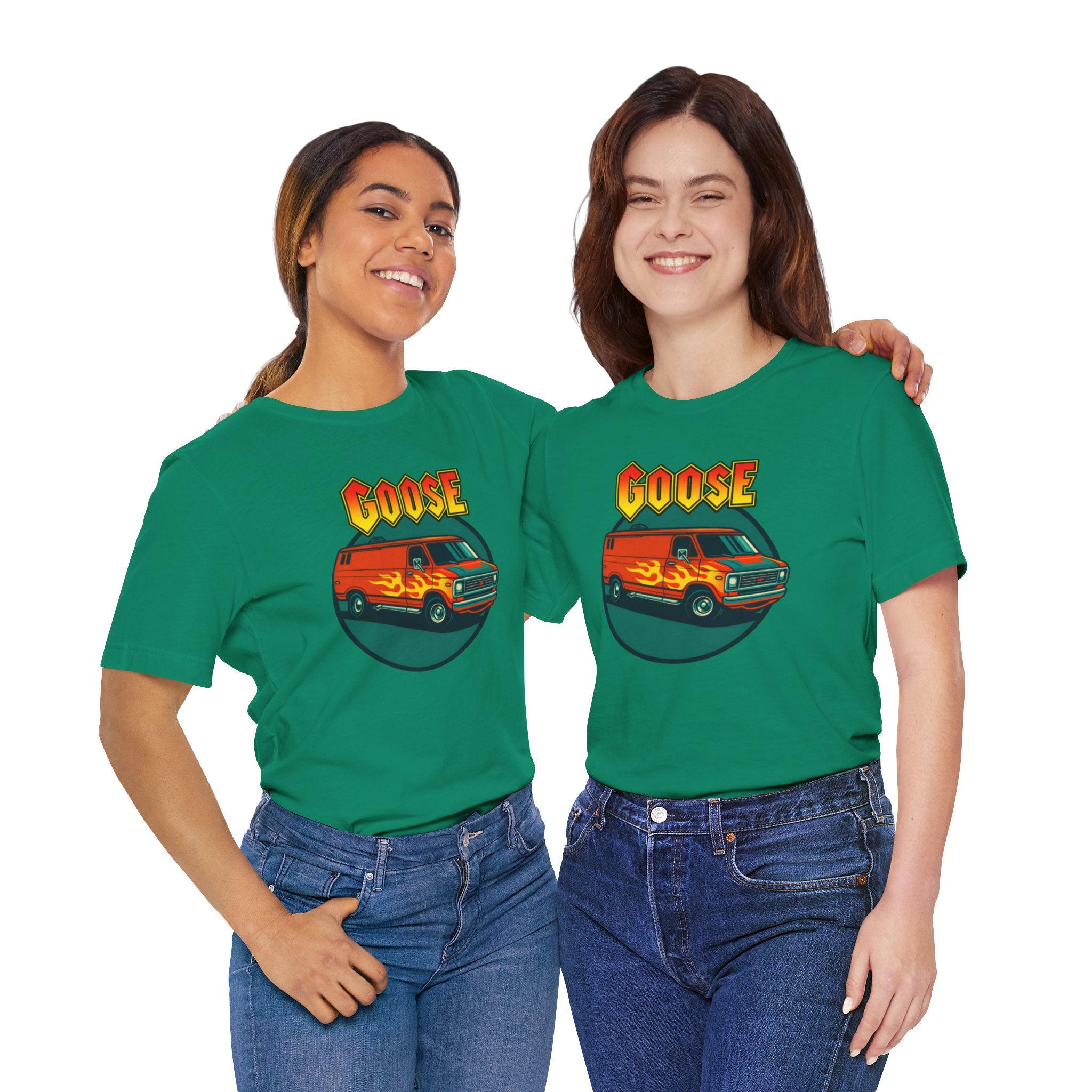 Goose Flame Van T‑Shirt — Retro Hot Rod Graphic Tee