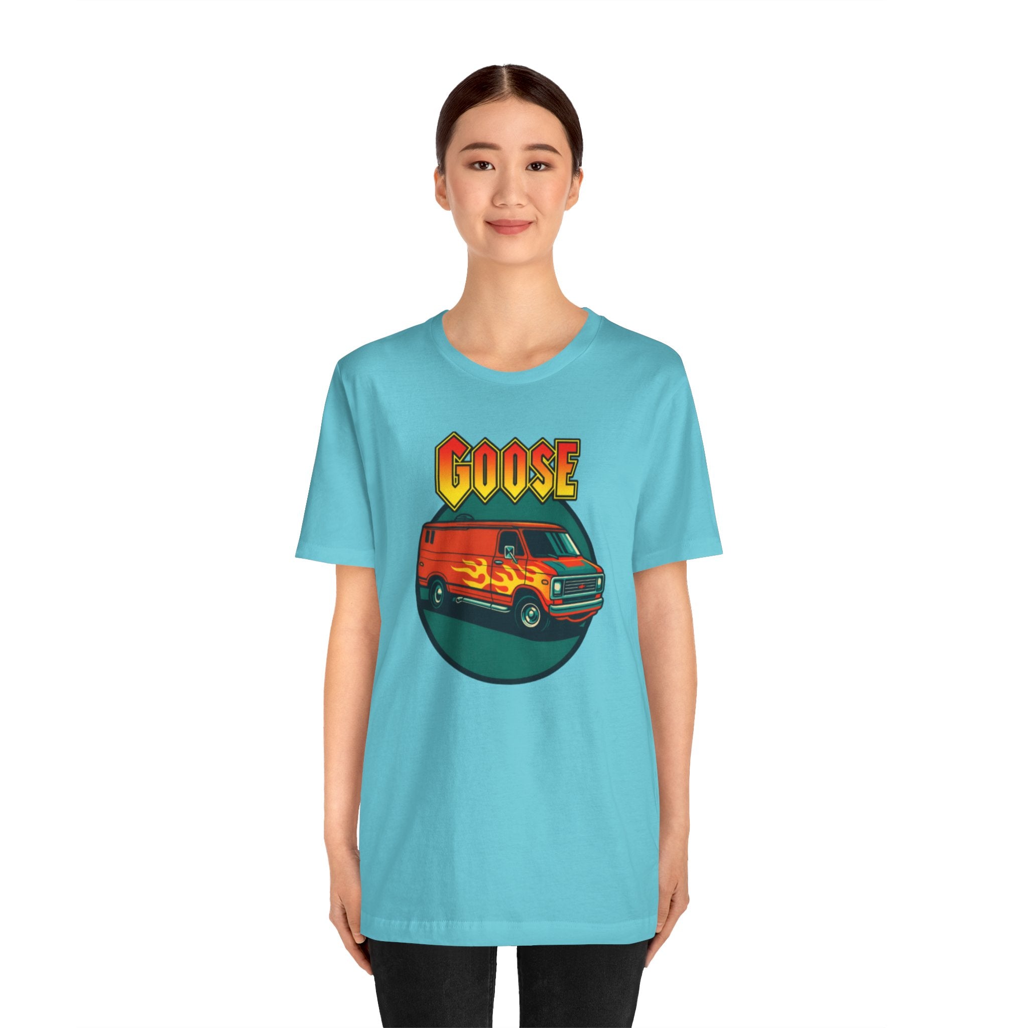 Goose Flame Van T‑Shirt — Retro Hot Rod Graphic Tee