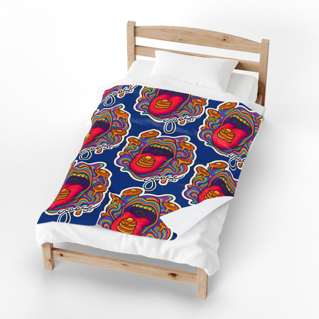 Goose the Band Pancakes psychedelic Velveteen Plush Blanket | Cozy Concert Vibe