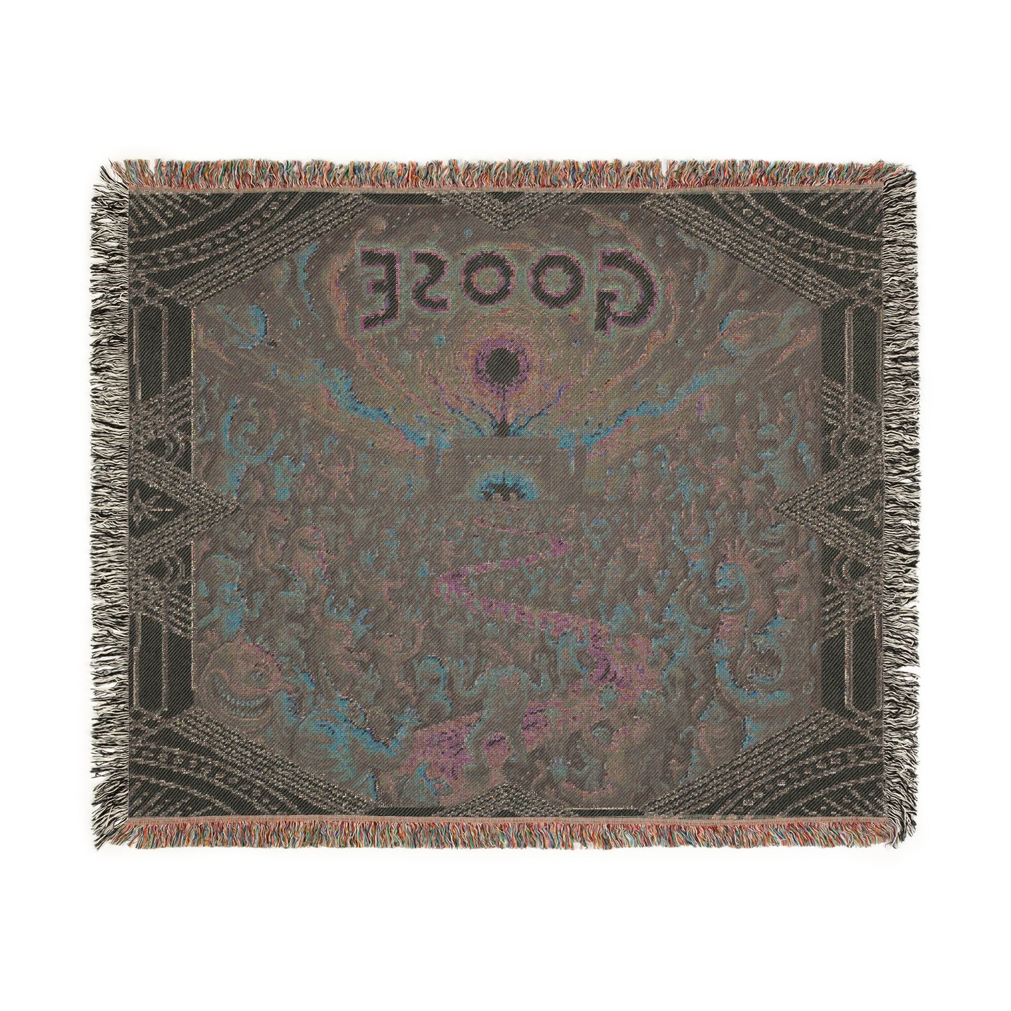 Woven Blanket — 'Goose' Scenic Pixel Art Throw Blanket, Cozy Band-Inspired Home Decor
