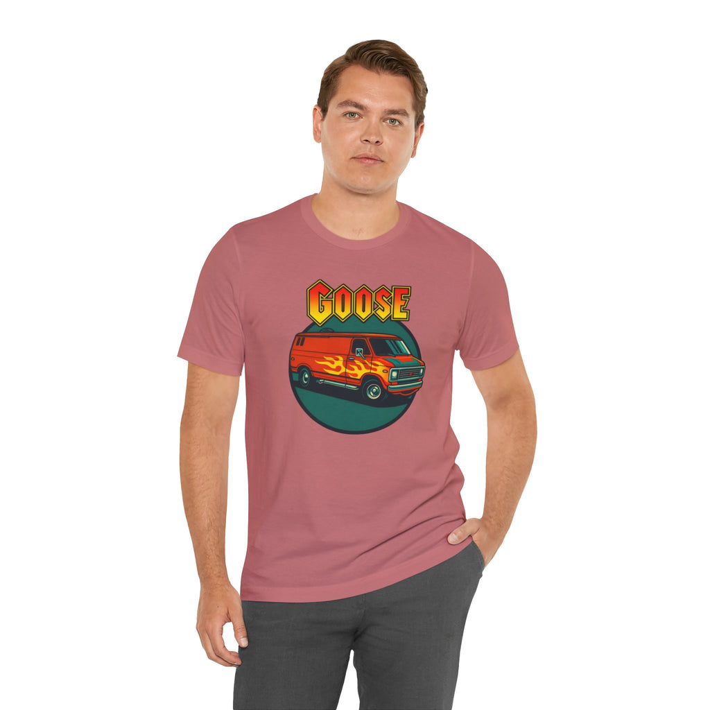 Goose Flame Van T‑Shirt — Retro Hot Rod Graphic Tee