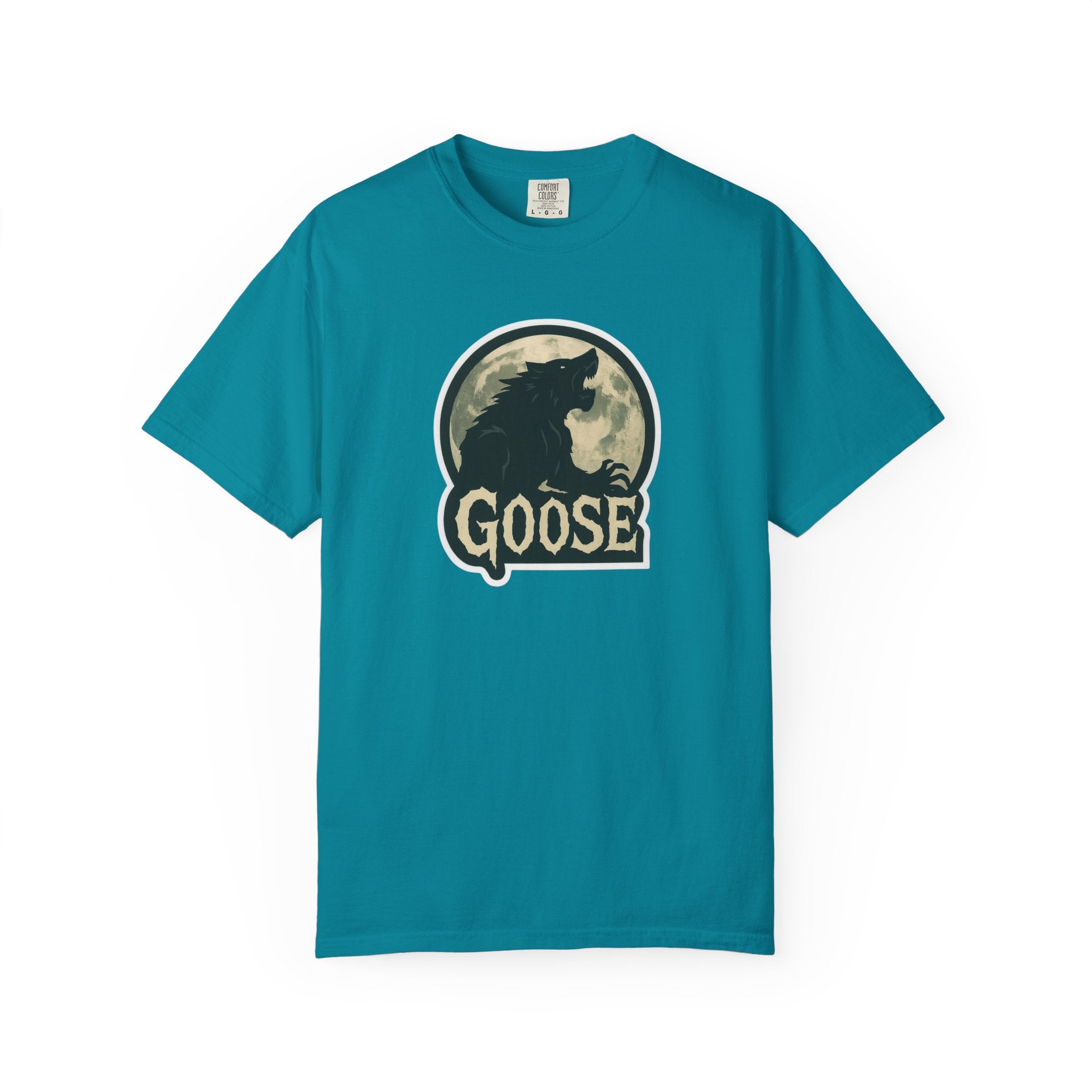 Goose Moon T-Shirt — Vintage Werewolf Silhouette Graphic Tee