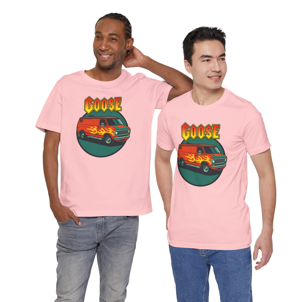 Goose Flame Van T‑Shirt — Retro Hot Rod Graphic Tee