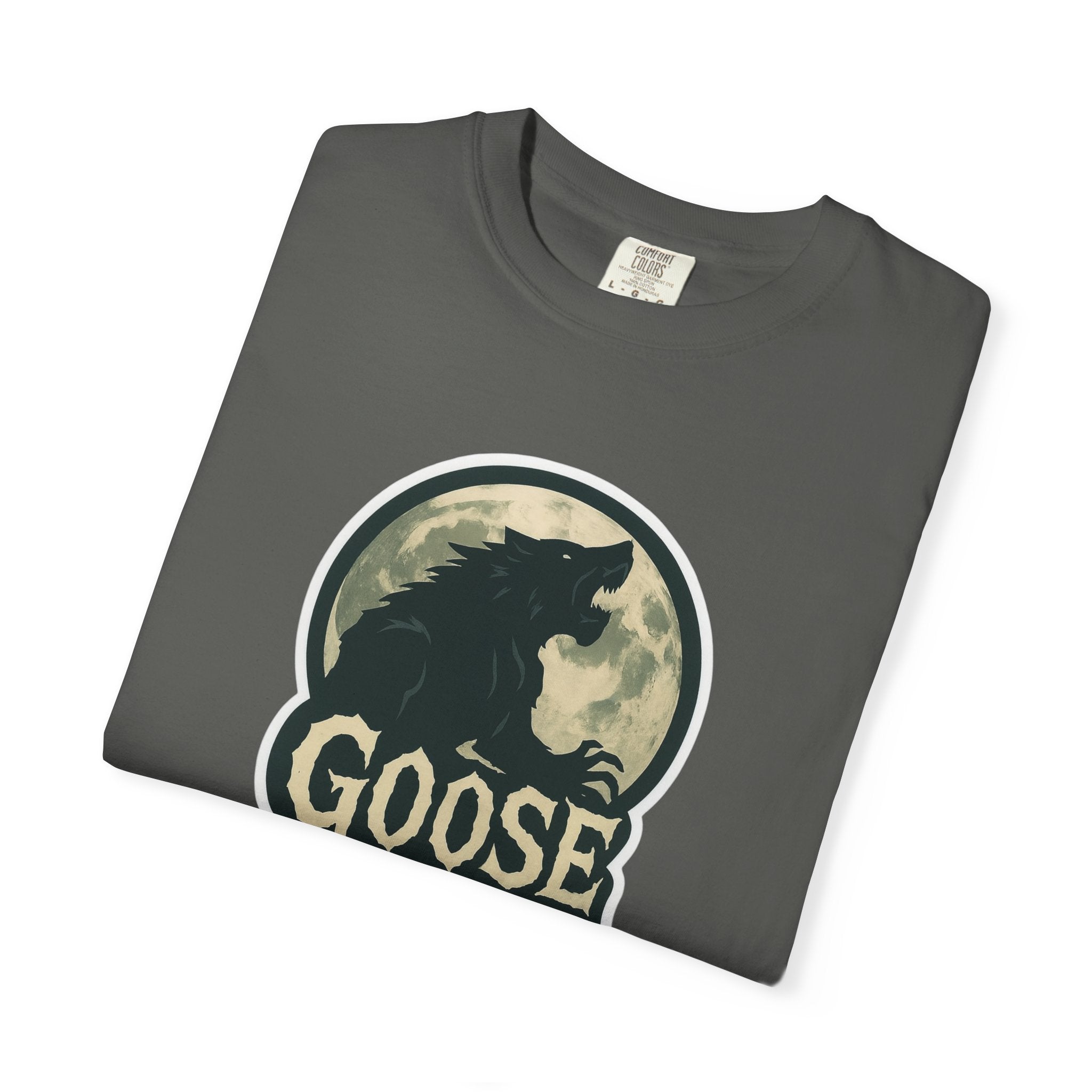 Goose Moon T-Shirt — Vintage Werewolf Silhouette Graphic Tee