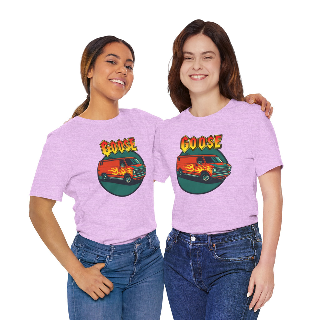 Goose Flame Van T‑Shirt — Retro Hot Rod Graphic Tee