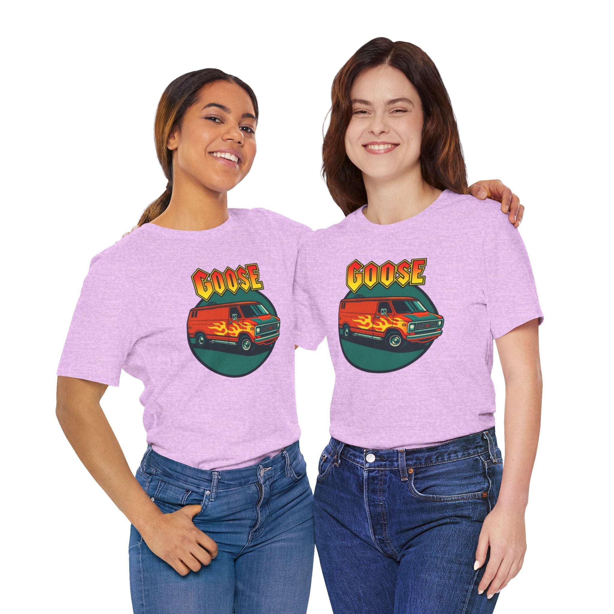 Goose Flame Van T‑Shirt — Retro Hot Rod Graphic Tee