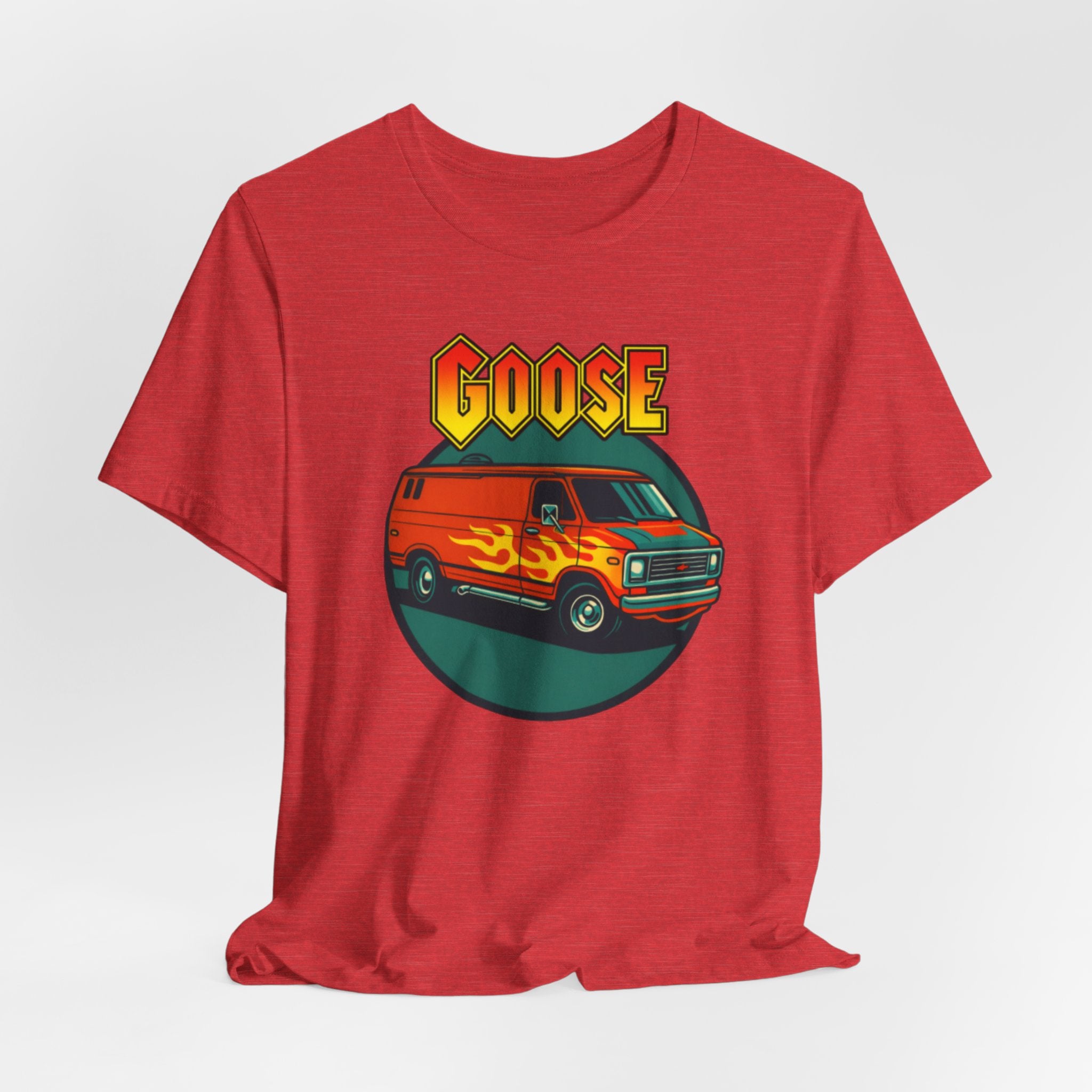 Goose Flame Van T‑Shirt — Retro Hot Rod Graphic Tee
