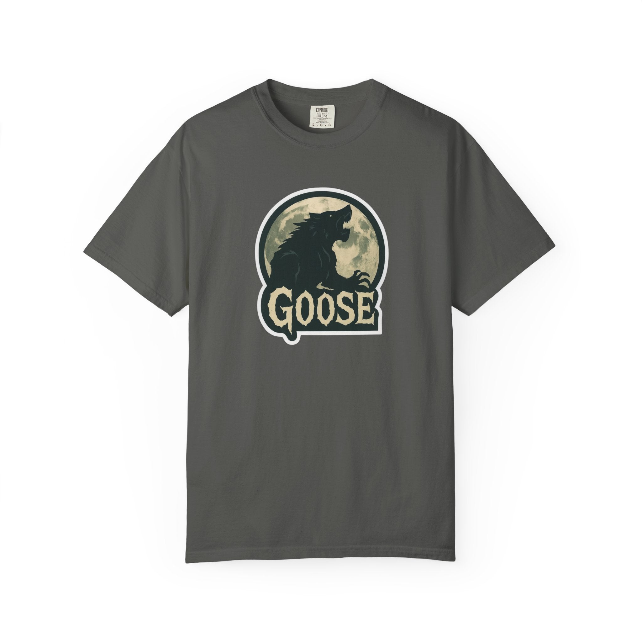 Goose Moon T-Shirt — Vintage Werewolf Silhouette Graphic Tee