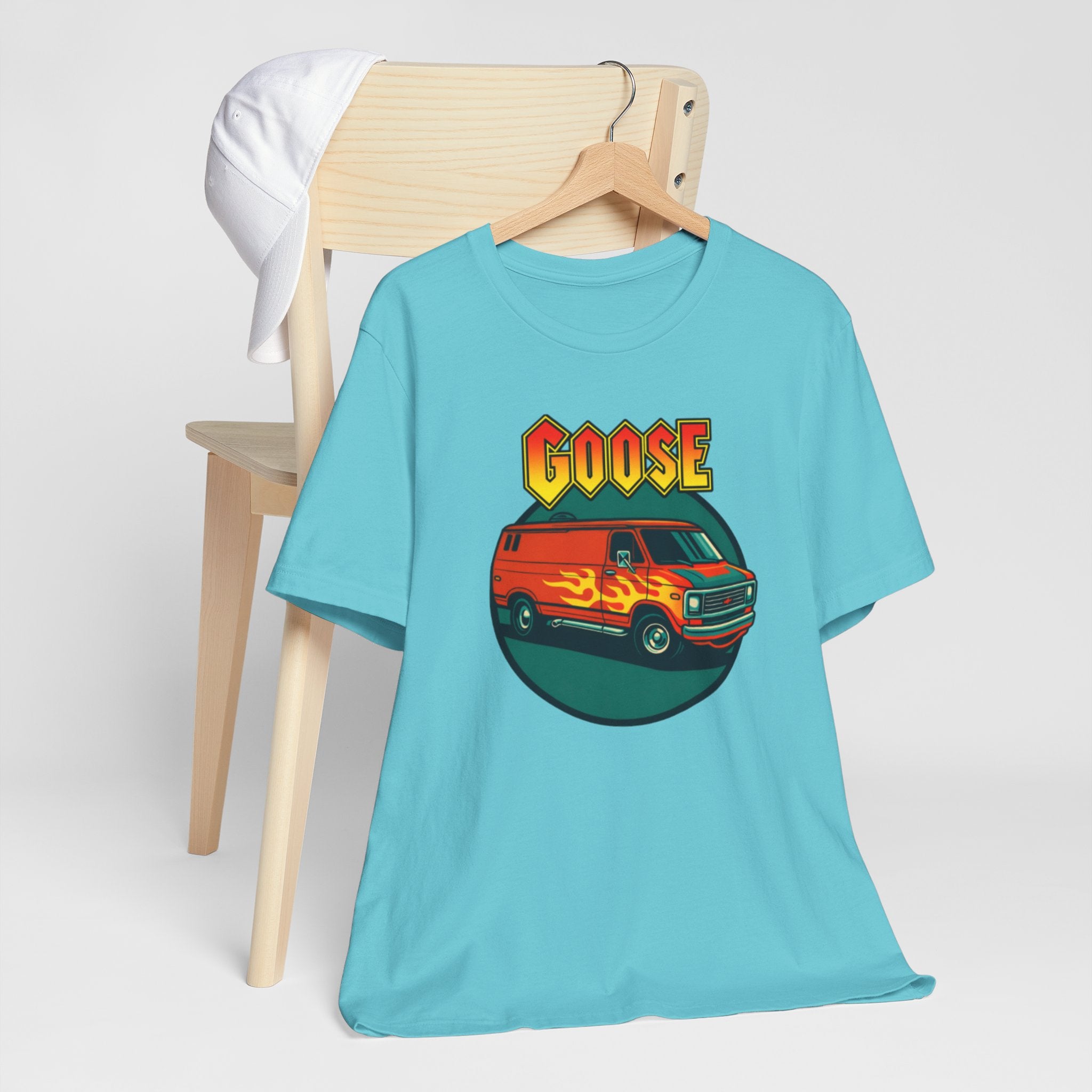 Goose Flame Van T‑Shirt — Retro Hot Rod Graphic Tee