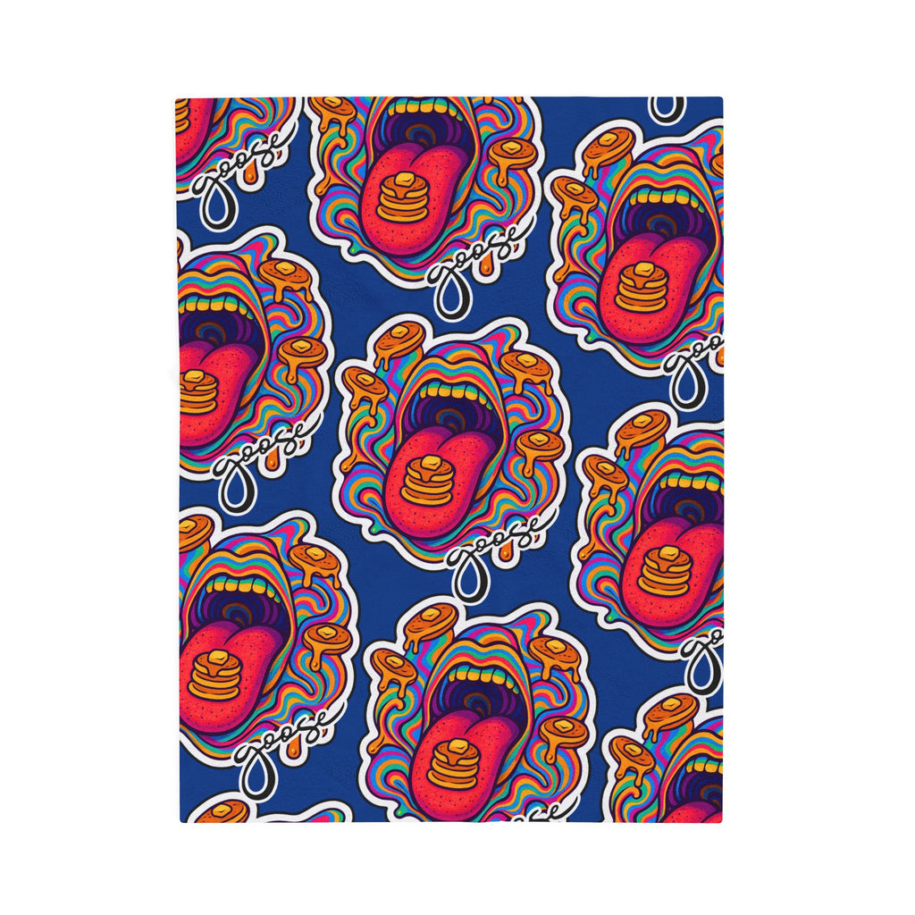 Goose the Band Pancakes psychedelic Velveteen Plush Blanket | Cozy Concert Vibe
