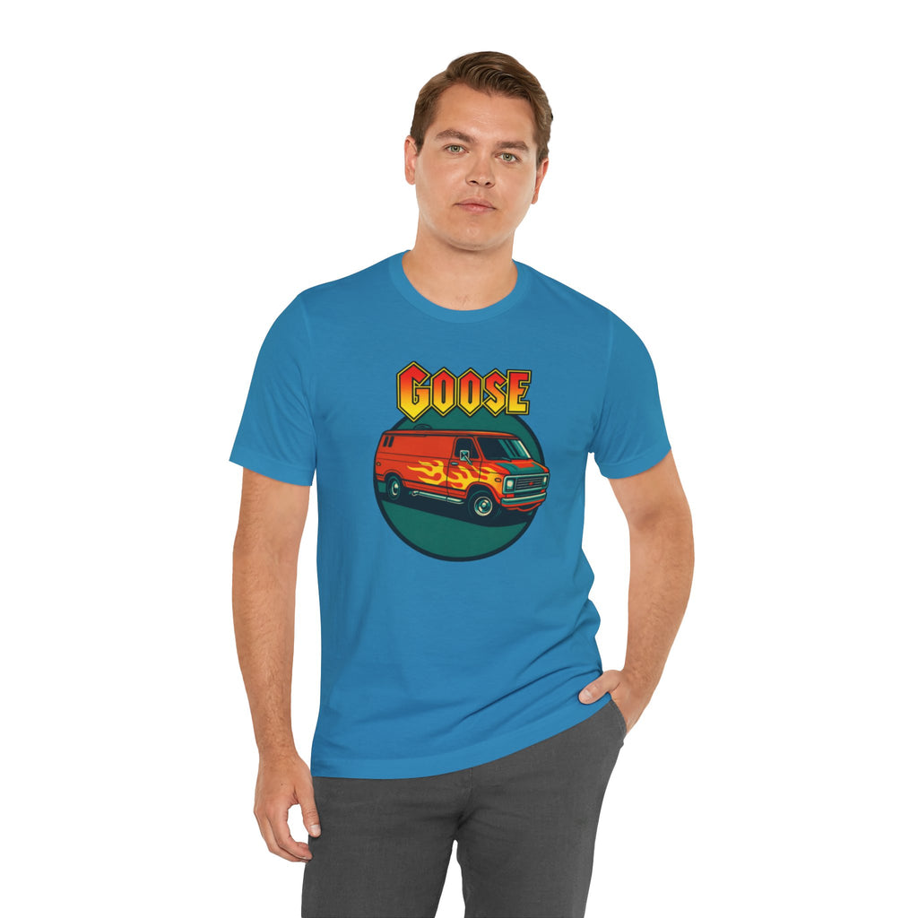 Goose Flame Van T‑Shirt — Retro Hot Rod Graphic Tee