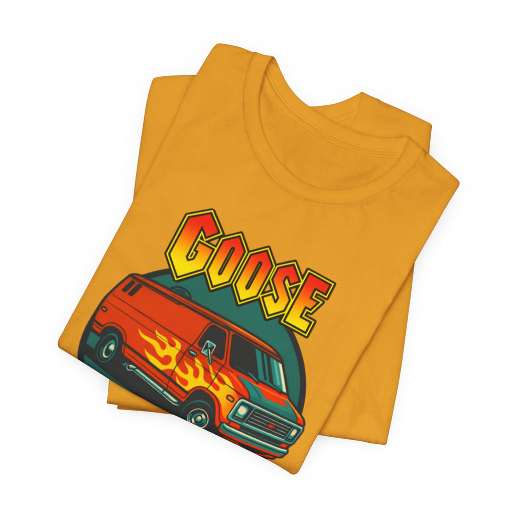 Goose Flame Van T‑Shirt — Retro Hot Rod Graphic Tee