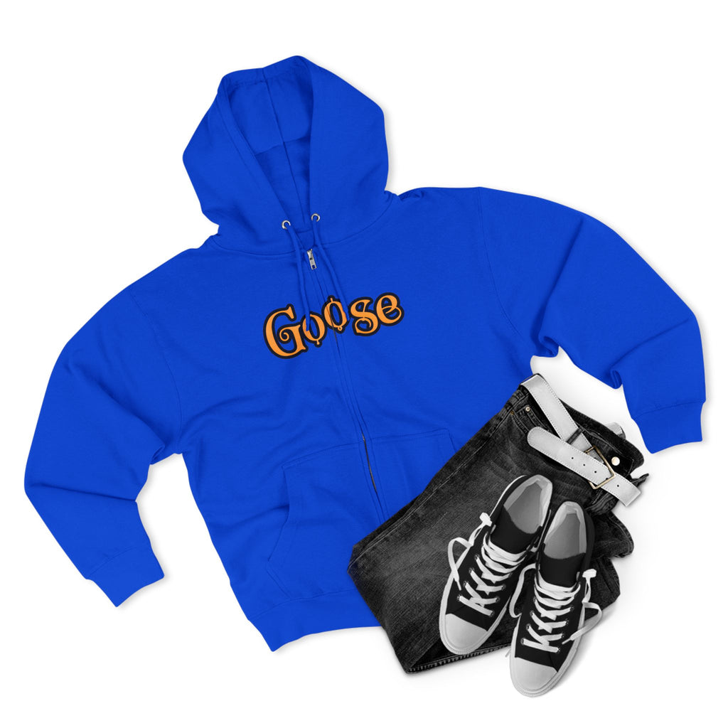 Goose Zip Hoodie — Vintage Psychedelic Band Art Backprint