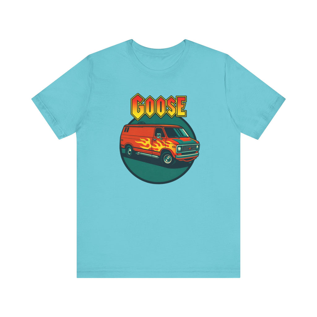 Goose Flame Van T‑Shirt — Retro Hot Rod Graphic Tee