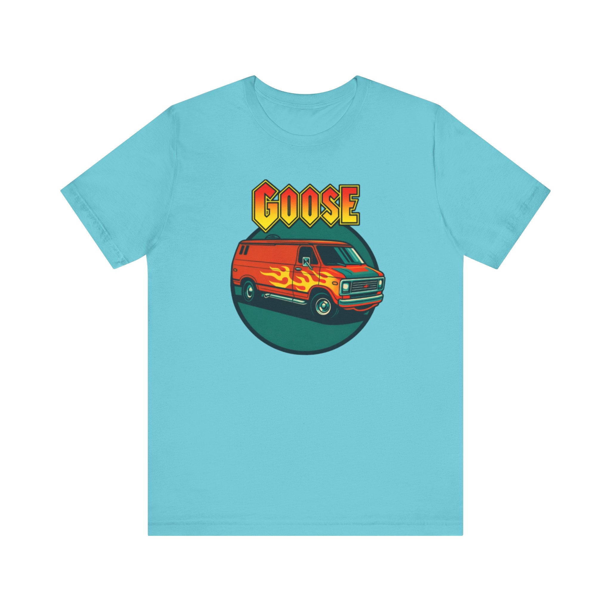 Goose Flame Van T‑Shirt — Retro Hot Rod Graphic Tee