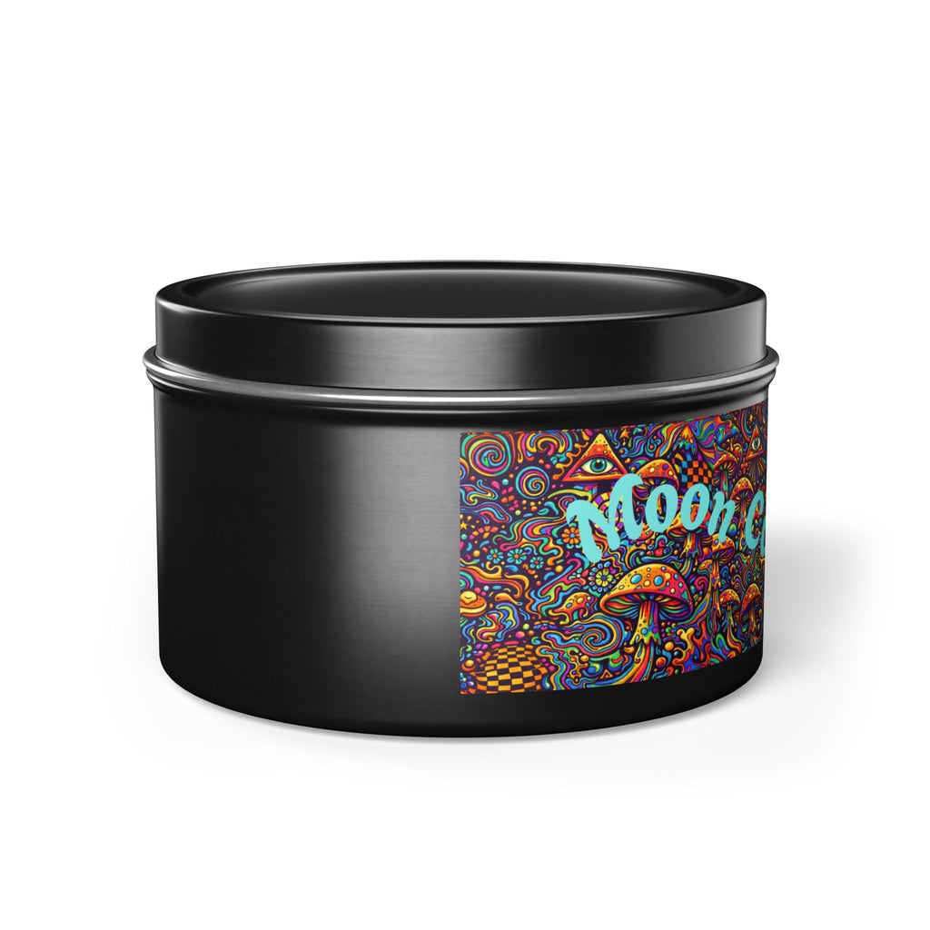 Moon Cabin Collection Tin Candle – Psychedelic Mushroom Scented Tin