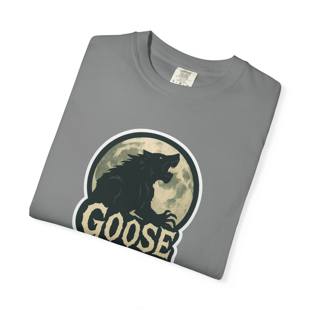 Goose Moon T-Shirt — Vintage Werewolf Silhouette Graphic Tee