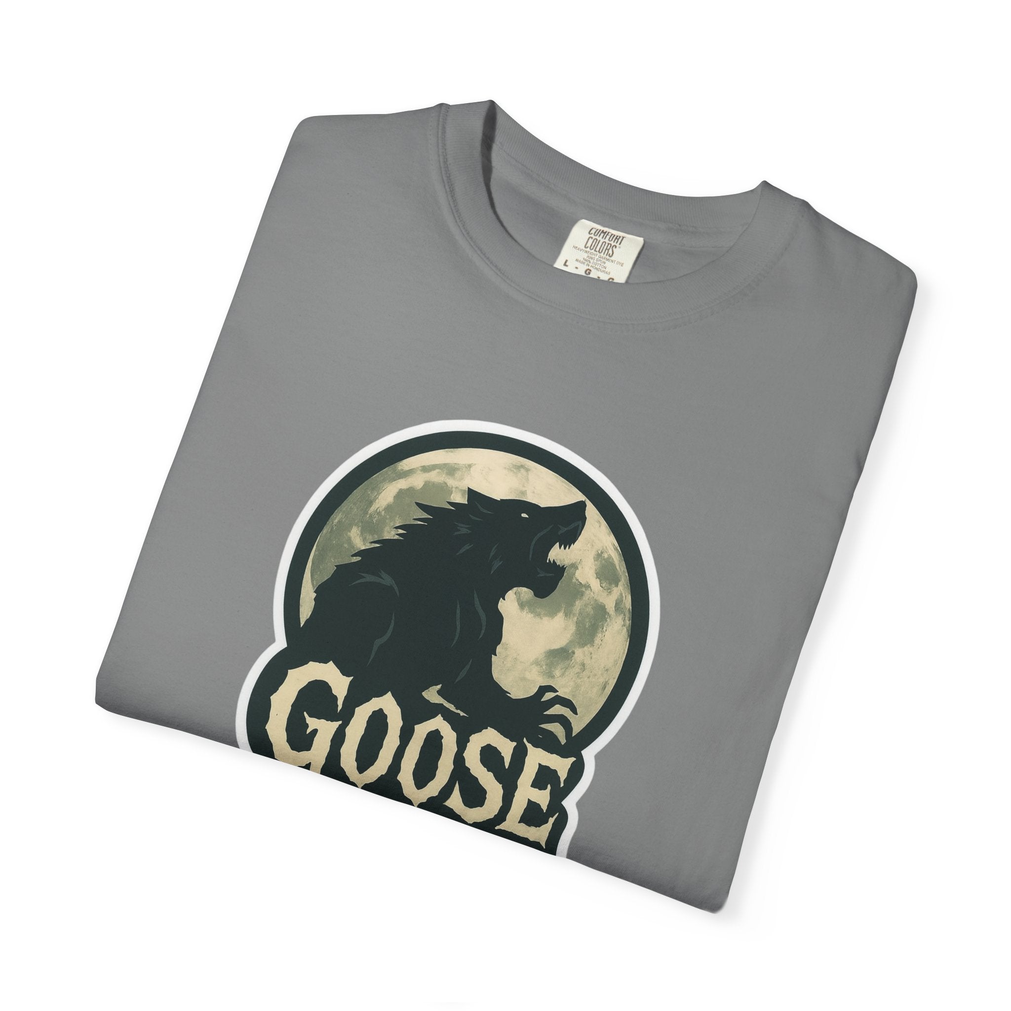 Goose Moon T-Shirt — Vintage Werewolf Silhouette Graphic Tee