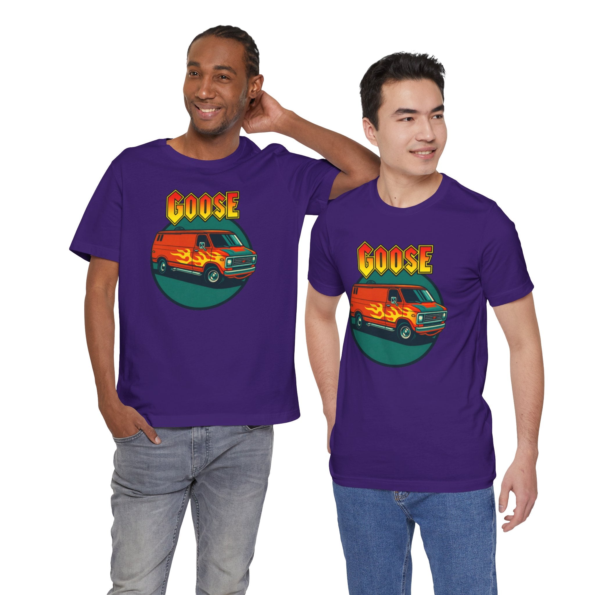 Goose Flame Van T‑Shirt — Retro Hot Rod Graphic Tee
