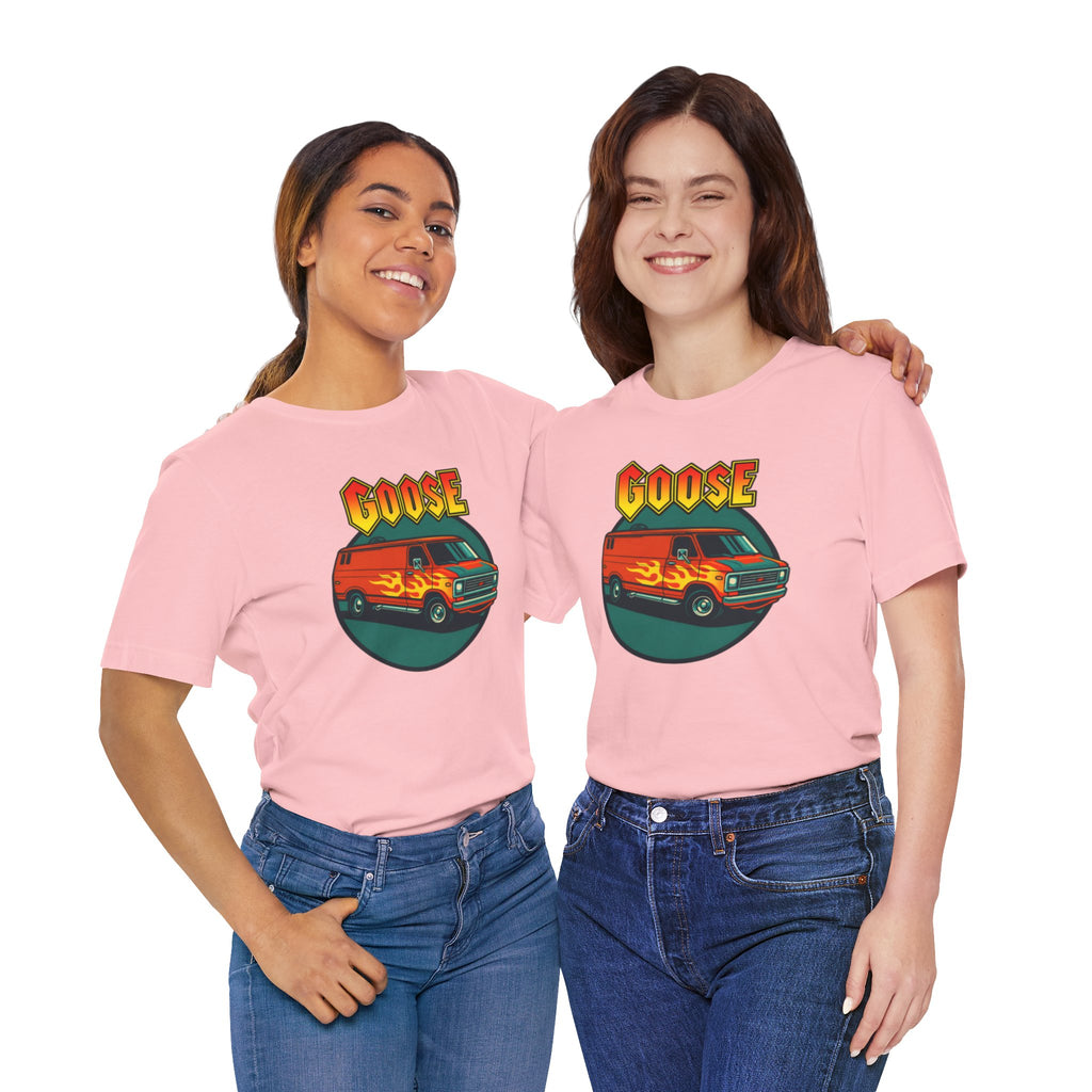 Goose Flame Van T‑Shirt — Retro Hot Rod Graphic Tee