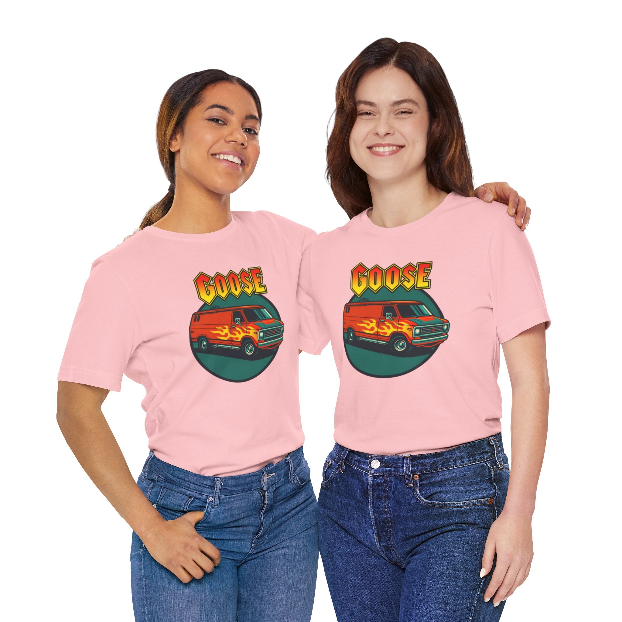 Goose Flame Van T‑Shirt — Retro Hot Rod Graphic Tee