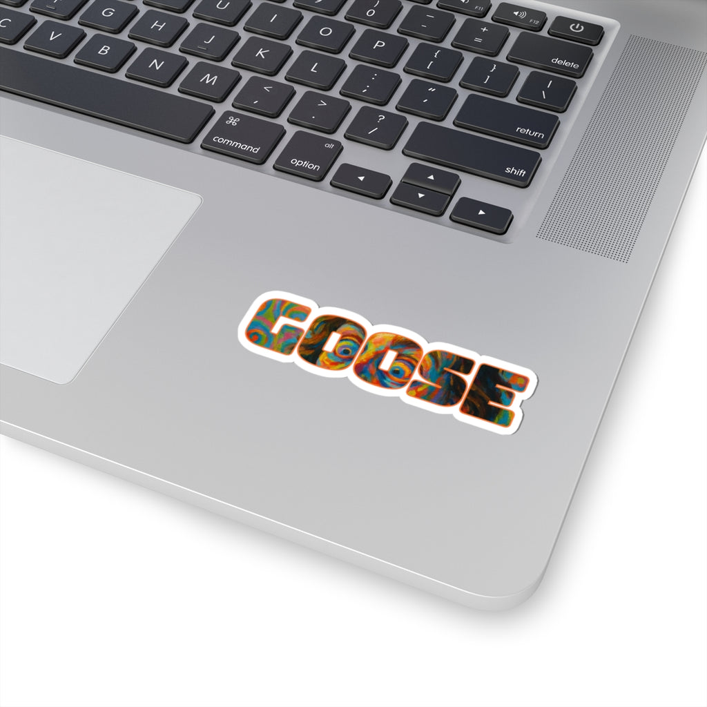 Goose the Band Logo Psychedelic text sticker | Kiss-cut vinyl sticker