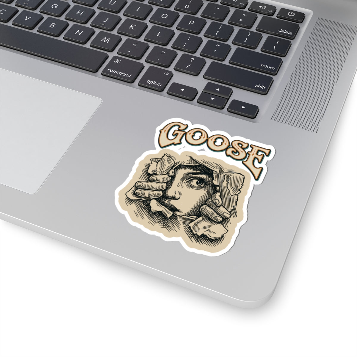 Goose the Band - Vintage Peeking Face Goose sticker | Kiss-Cut Sticker