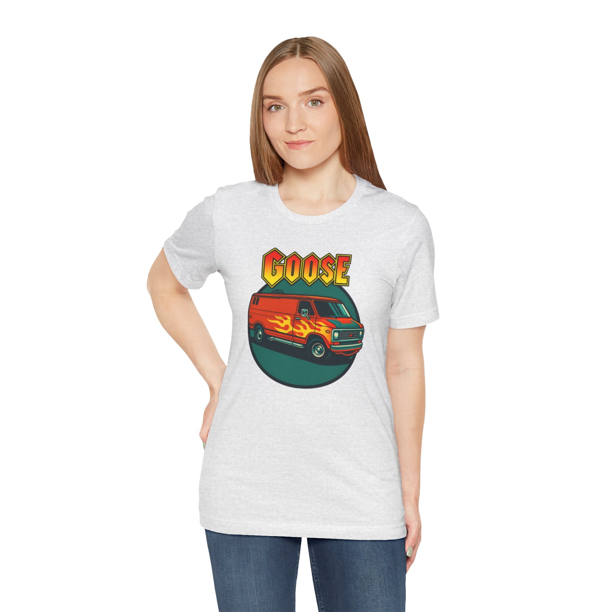 Goose Flame Van T‑Shirt — Retro Hot Rod Graphic Tee