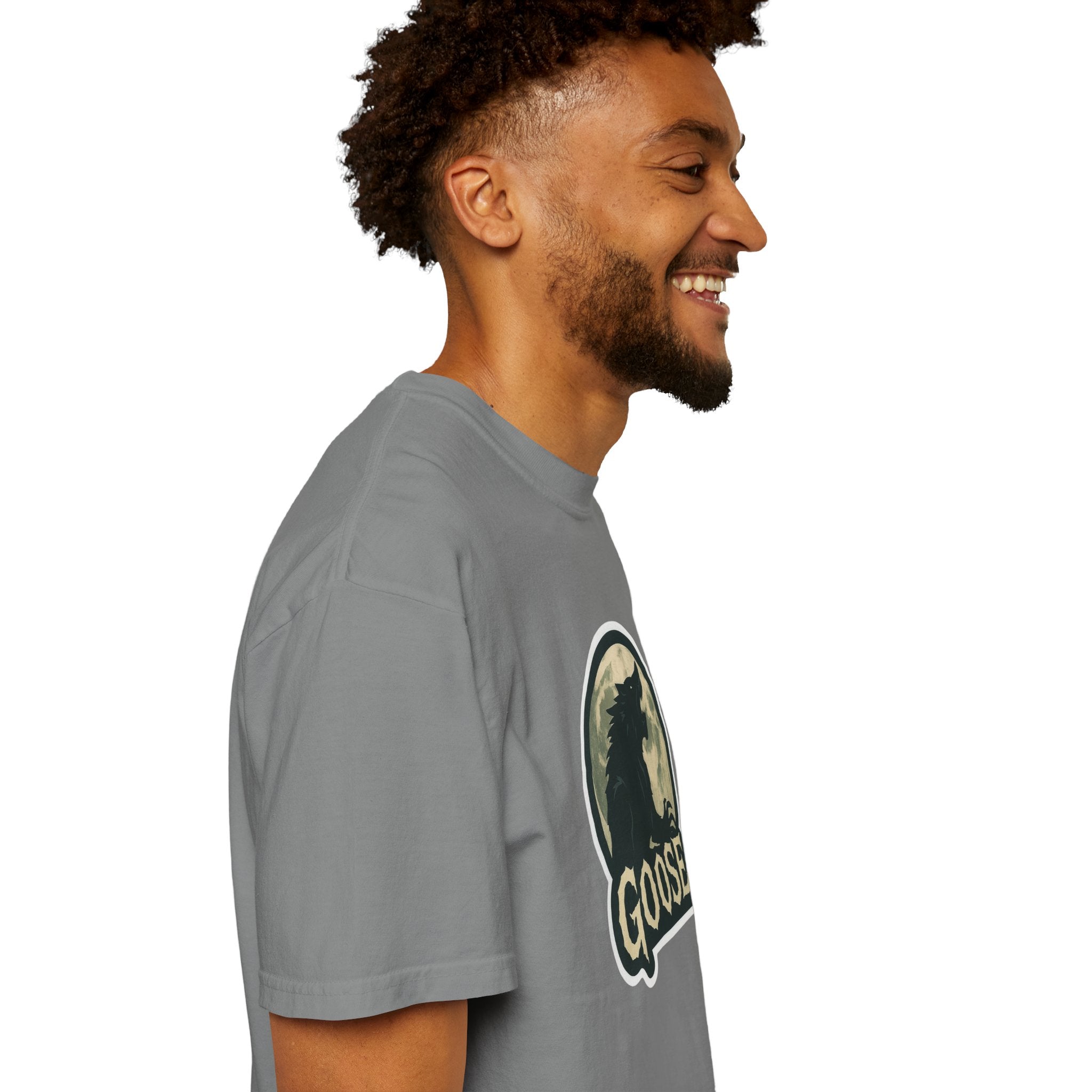 Goose Moon T-Shirt — Vintage Werewolf Silhouette Graphic Tee