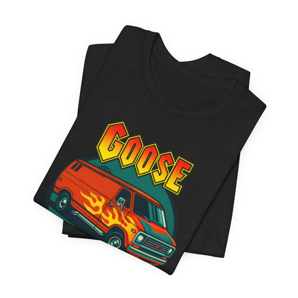 Goose Flame Van T‑Shirt — Retro Hot Rod Graphic Tee